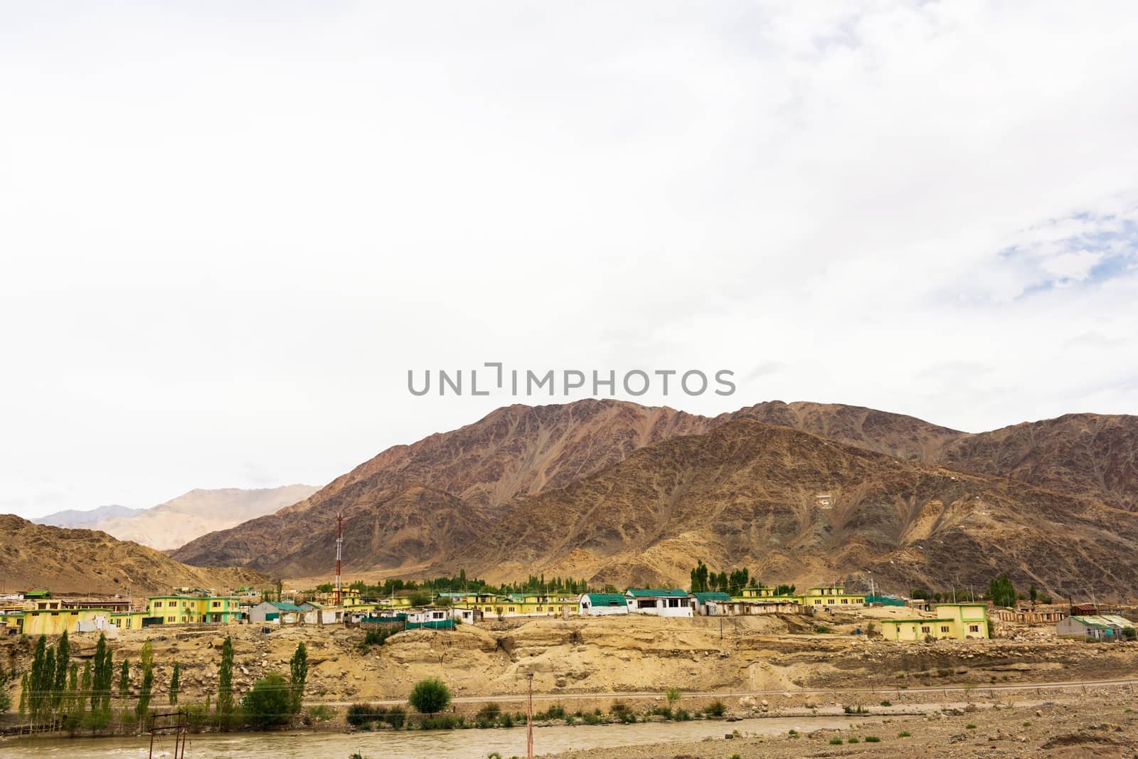 Natural landscape in Leh Ladakh, Jammu and Kashmir, India