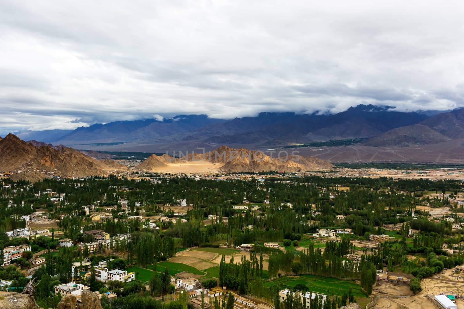 Shanti stupa in Leh Ladakh, Jammu and Kashmir, India