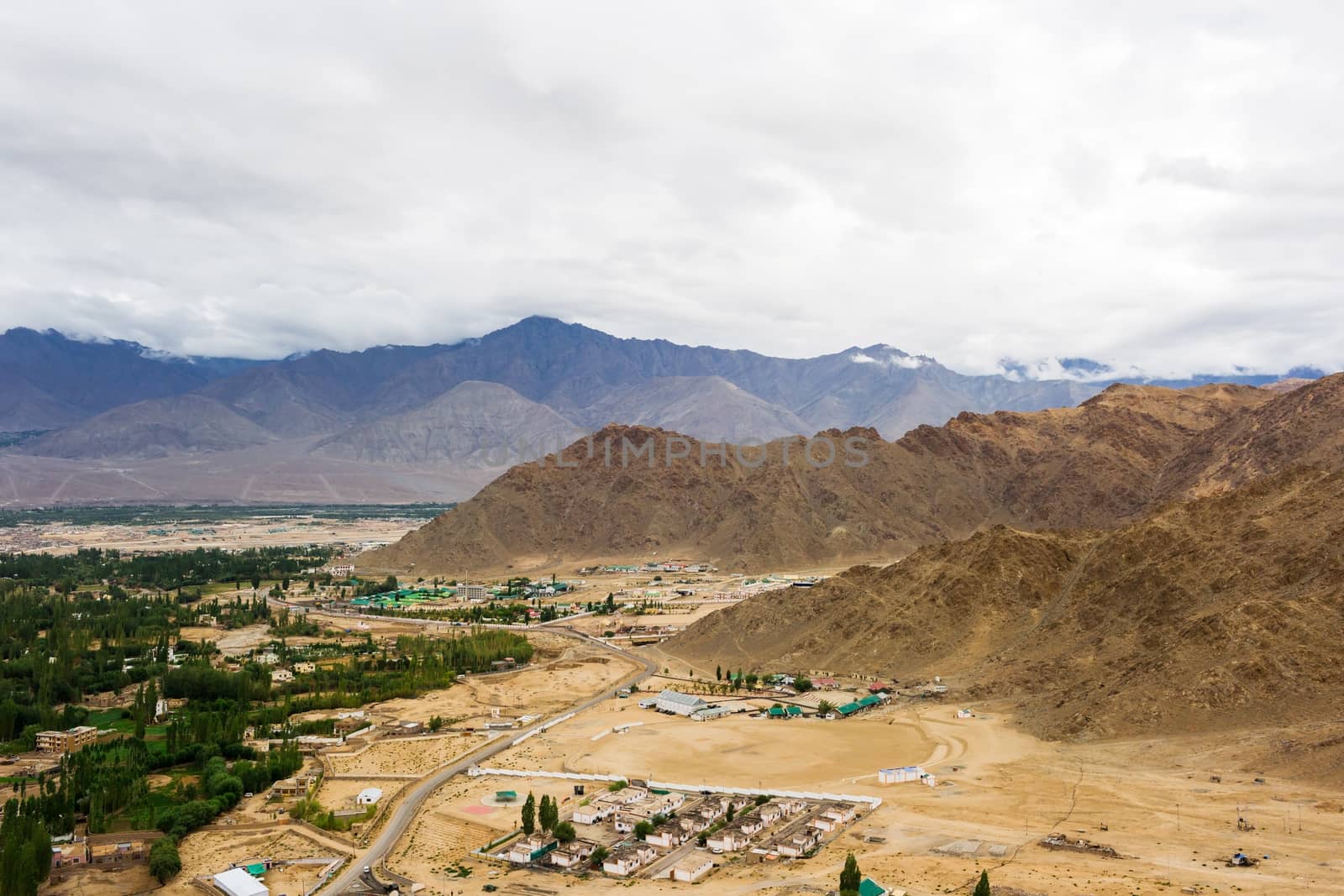 Shanti stupa in Leh Ladakh, Jammu and Kashmir, India