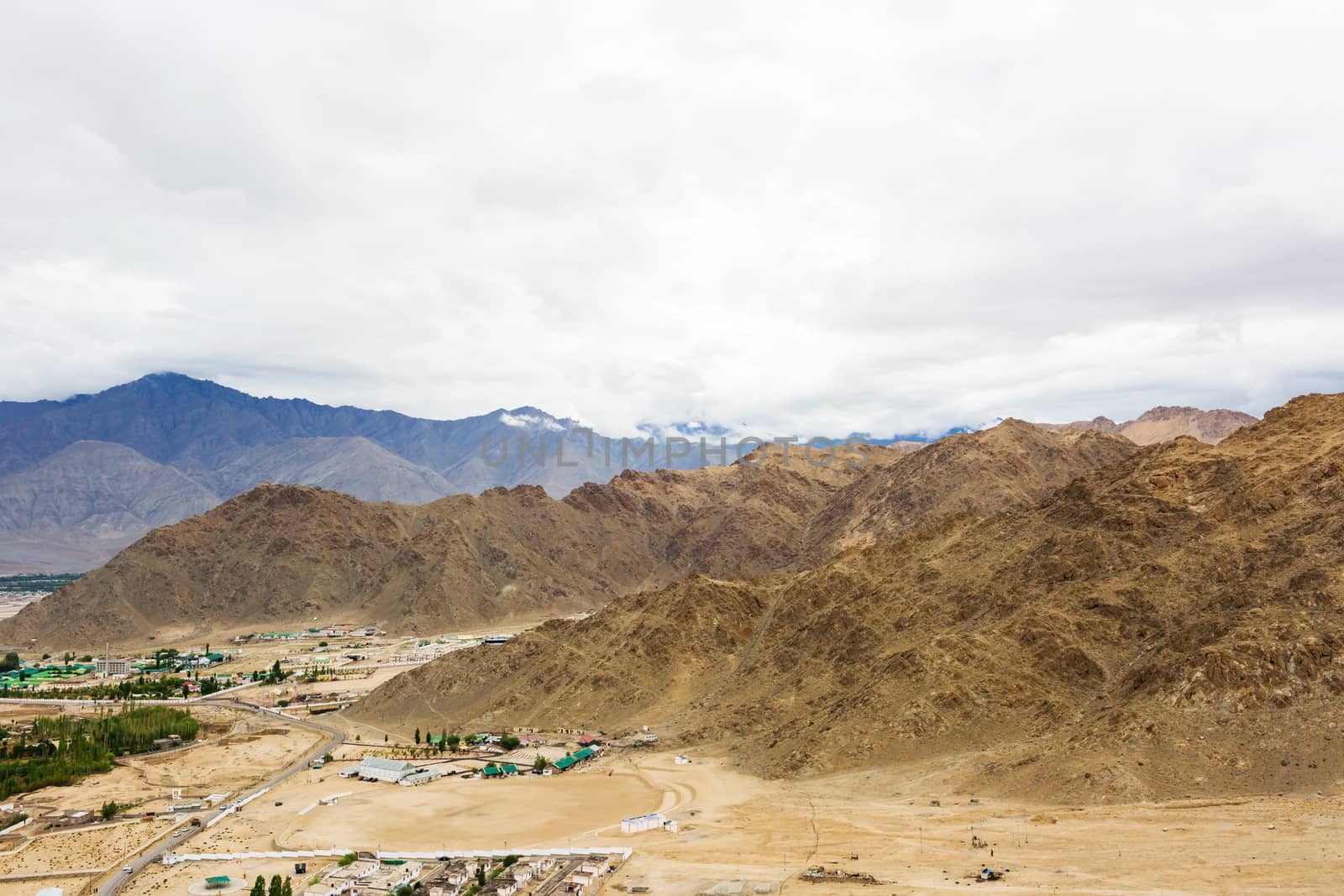 Shanti stupa in Leh Ladakh, Jammu and Kashmir, India