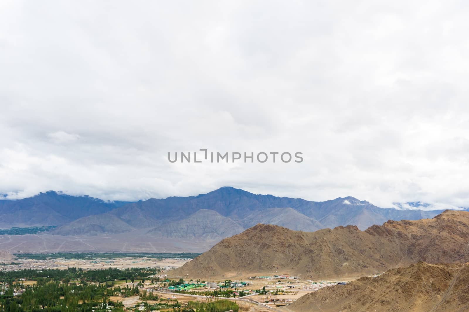 Shanti stupa in Leh Ladakh, Jammu and Kashmir, India