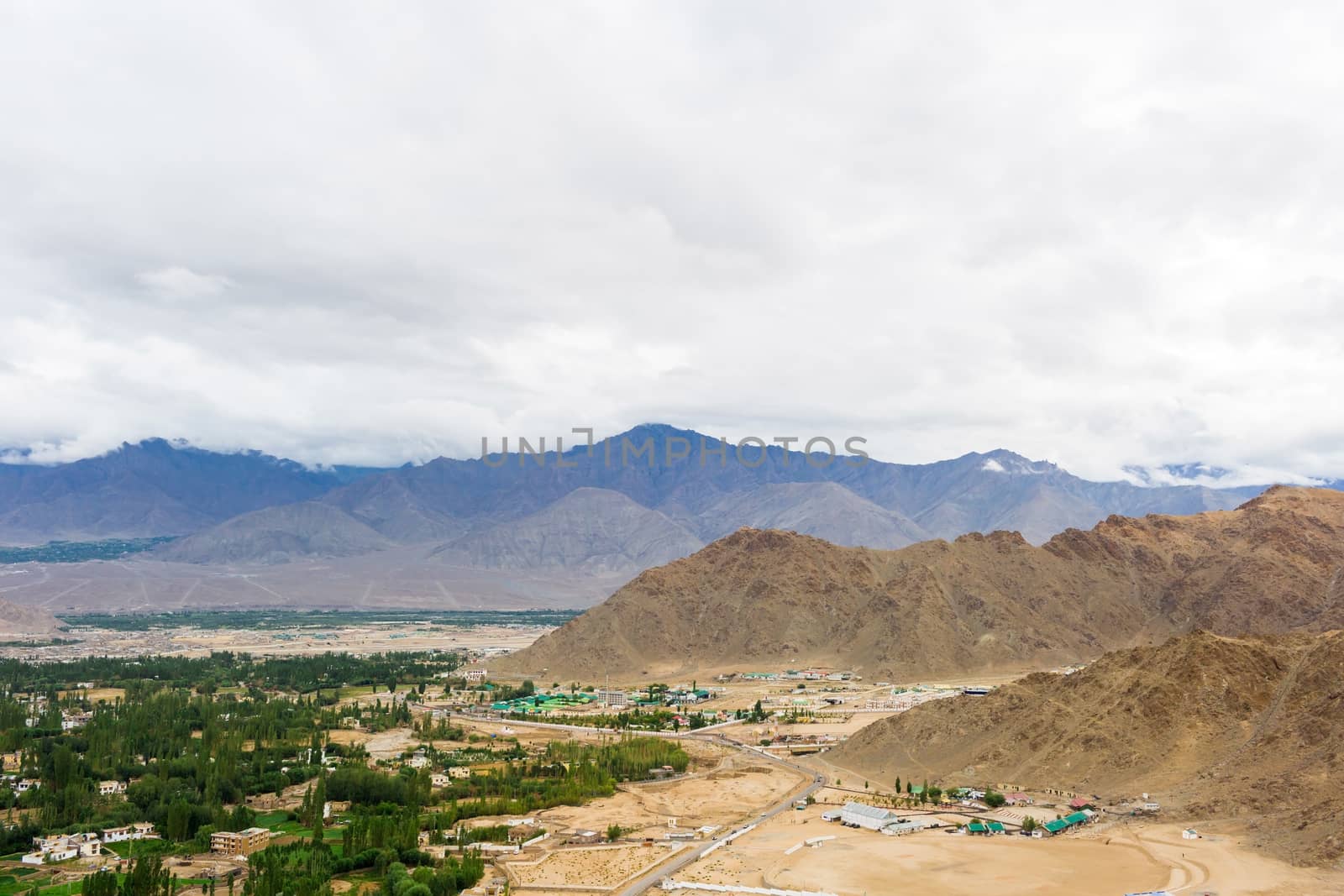 Shanti stupa in Leh Ladakh, Jammu and Kashmir, India