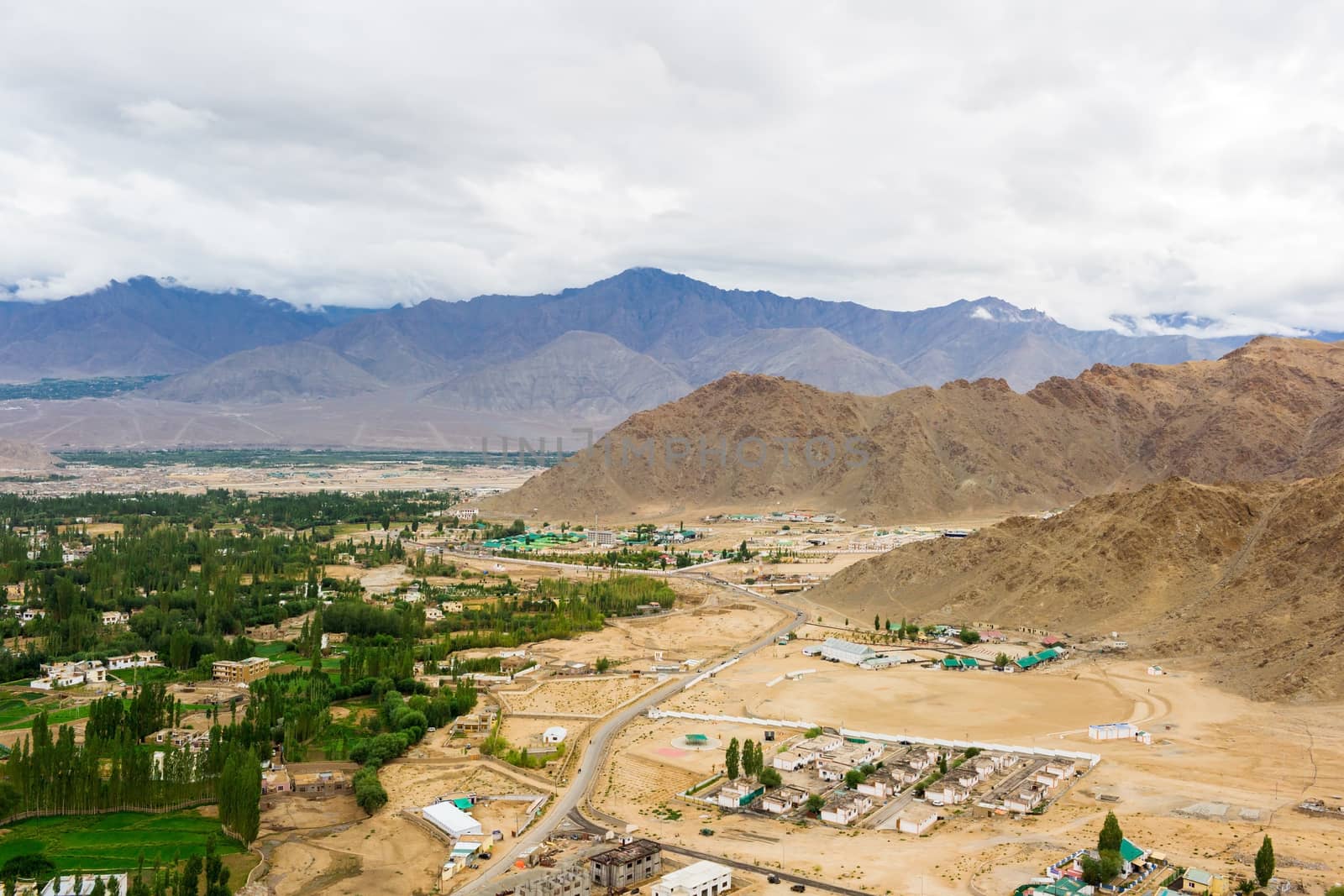 Shanti stupa in Leh Ladakh, Jammu and Kashmir, India