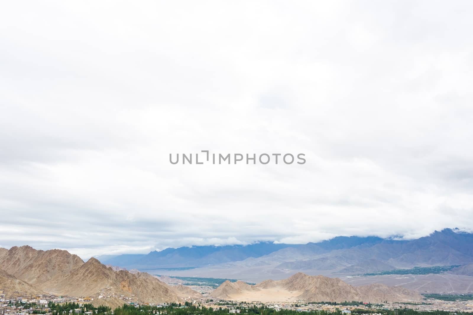 Shanti stupa in Leh Ladakh, Jammu and Kashmir, India