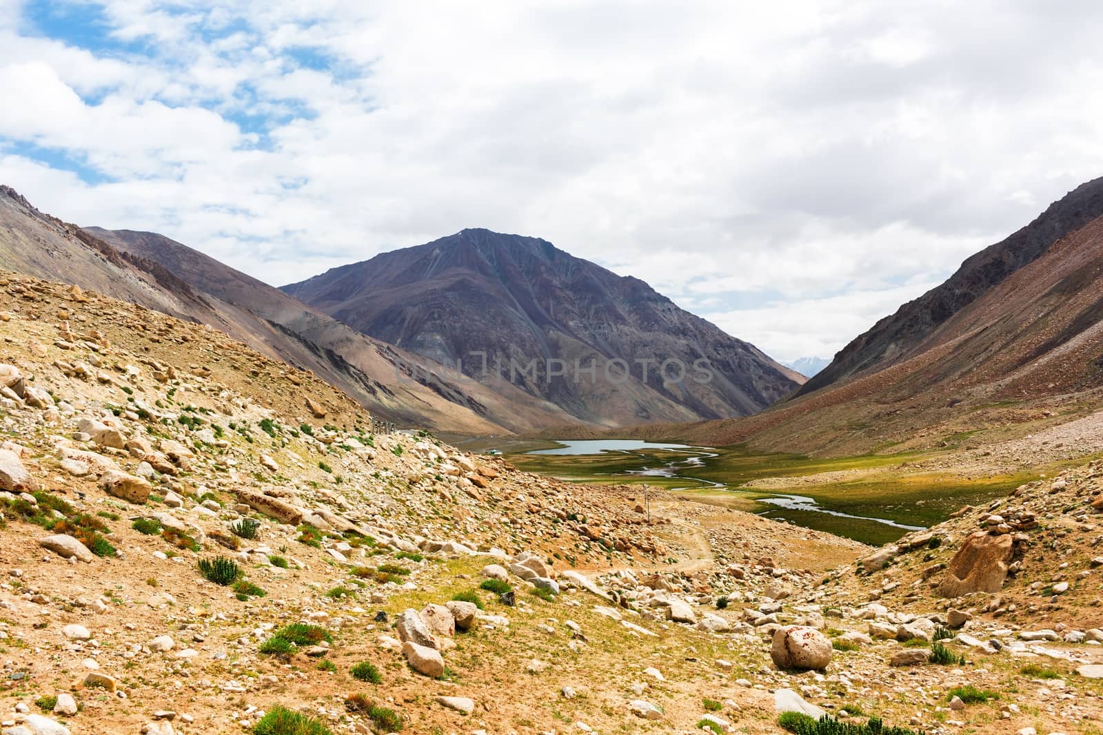Natural landscape in Leh Ladakh, Jammu and Kashmir, India