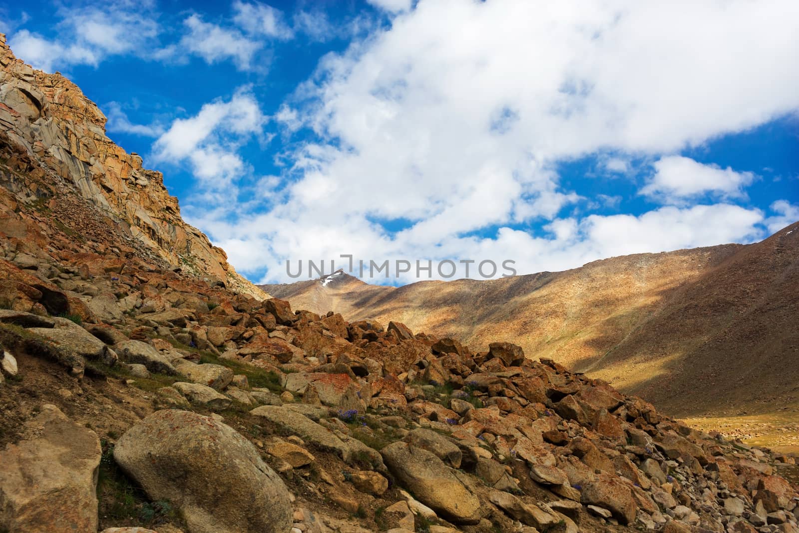 Natural landscape in Leh Ladakh, Jammu and Kashmir, India