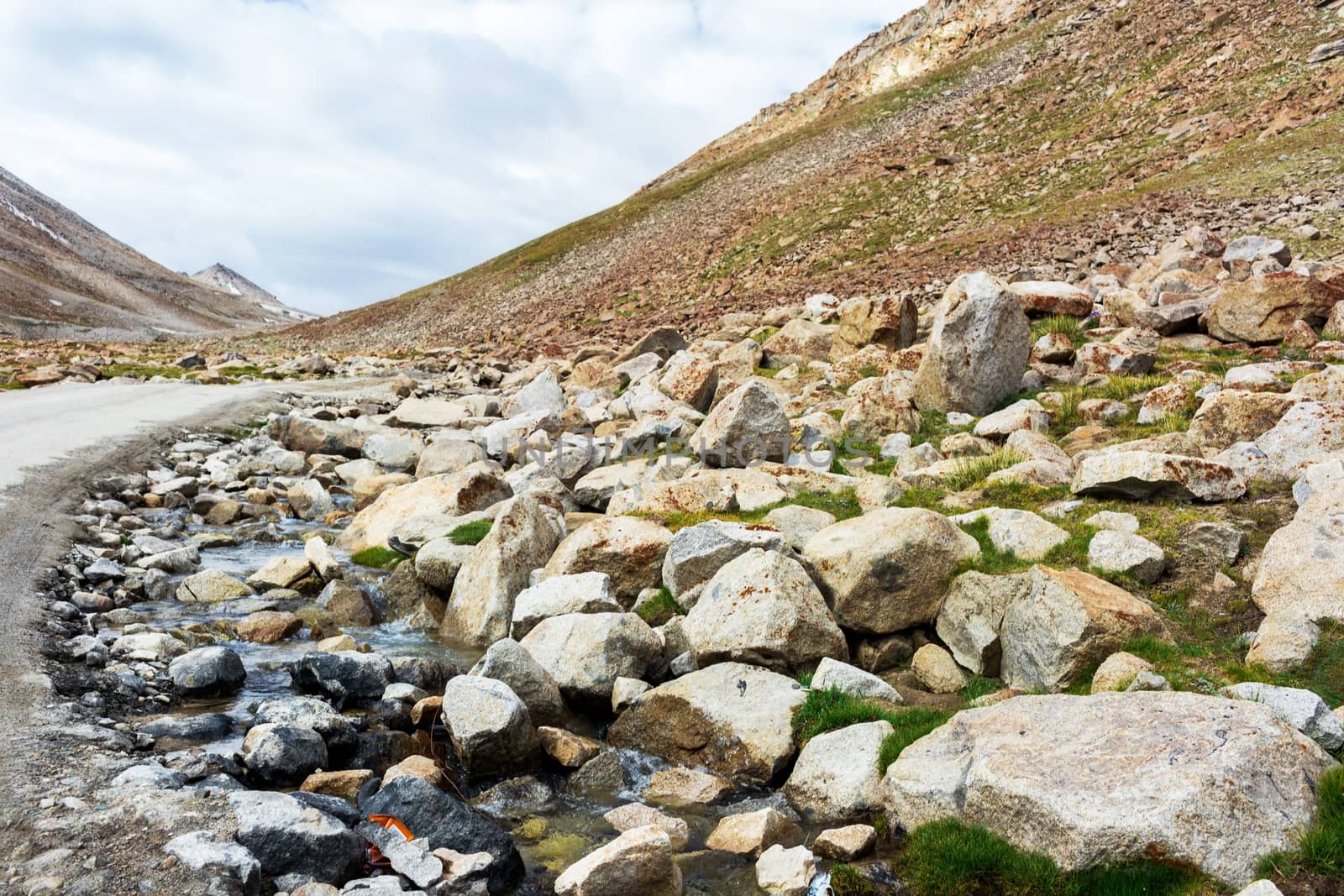 Natural landscape in Leh Ladakh, Jammu and Kashmir, India