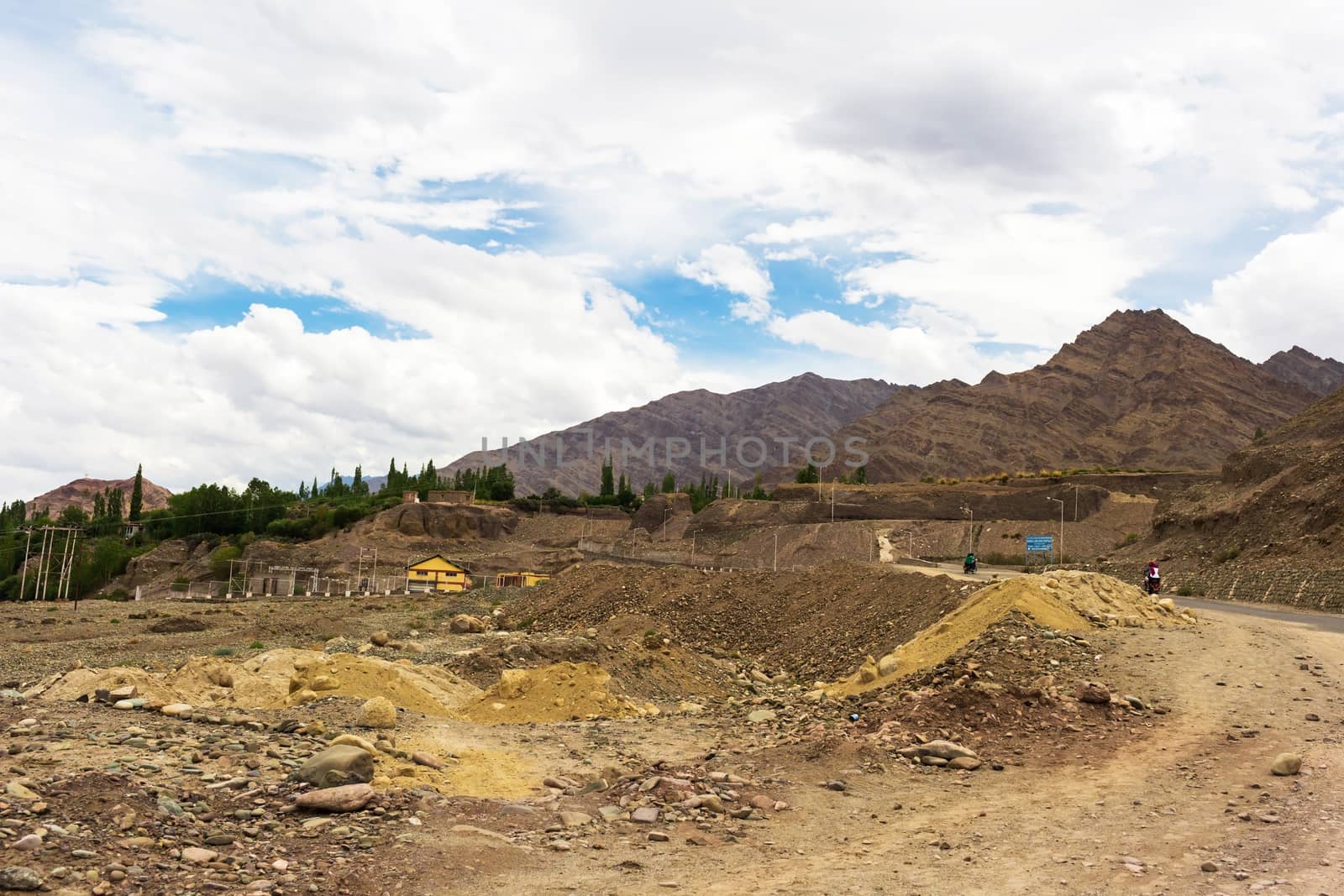 Natural landscape in Leh Ladakh, Jammu and Kashmir, India