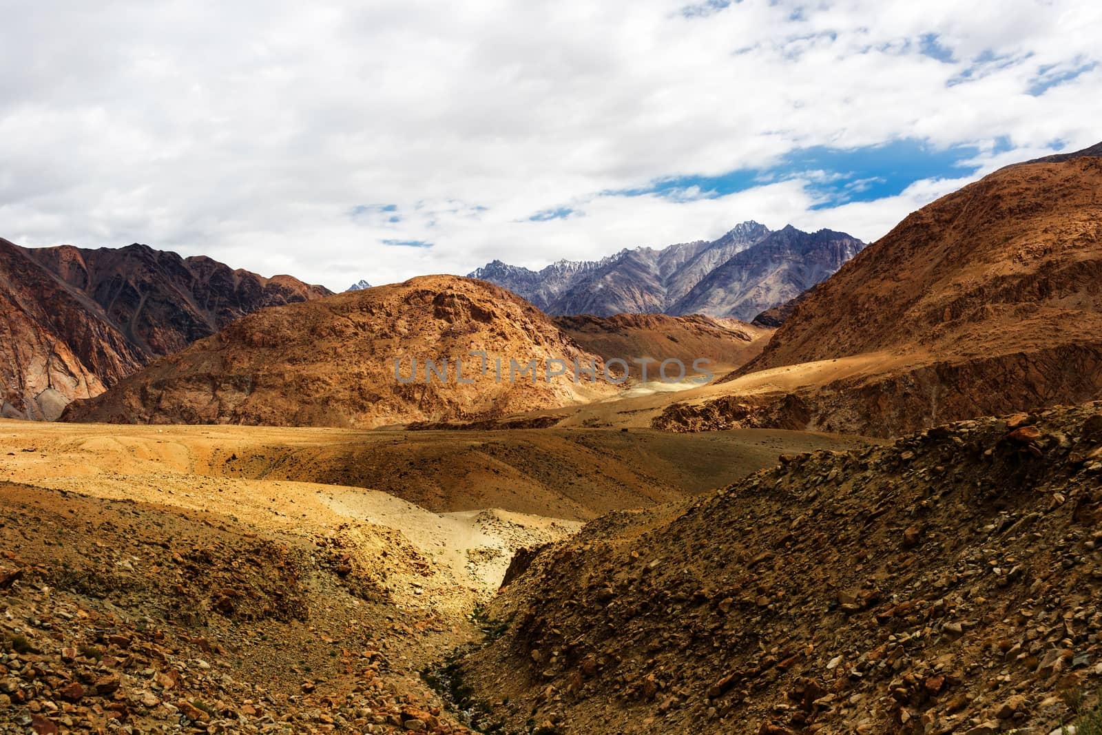 Natural landscape in Leh Ladakh, Jammu and Kashmir, India