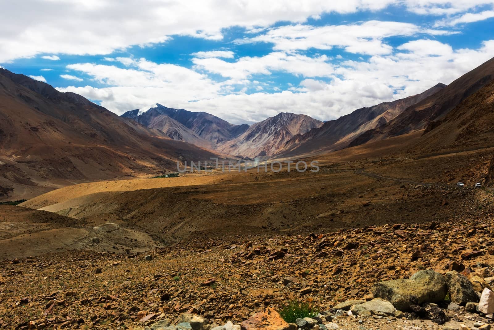 Natural landscape in Leh Ladakh, Jammu and Kashmir, India