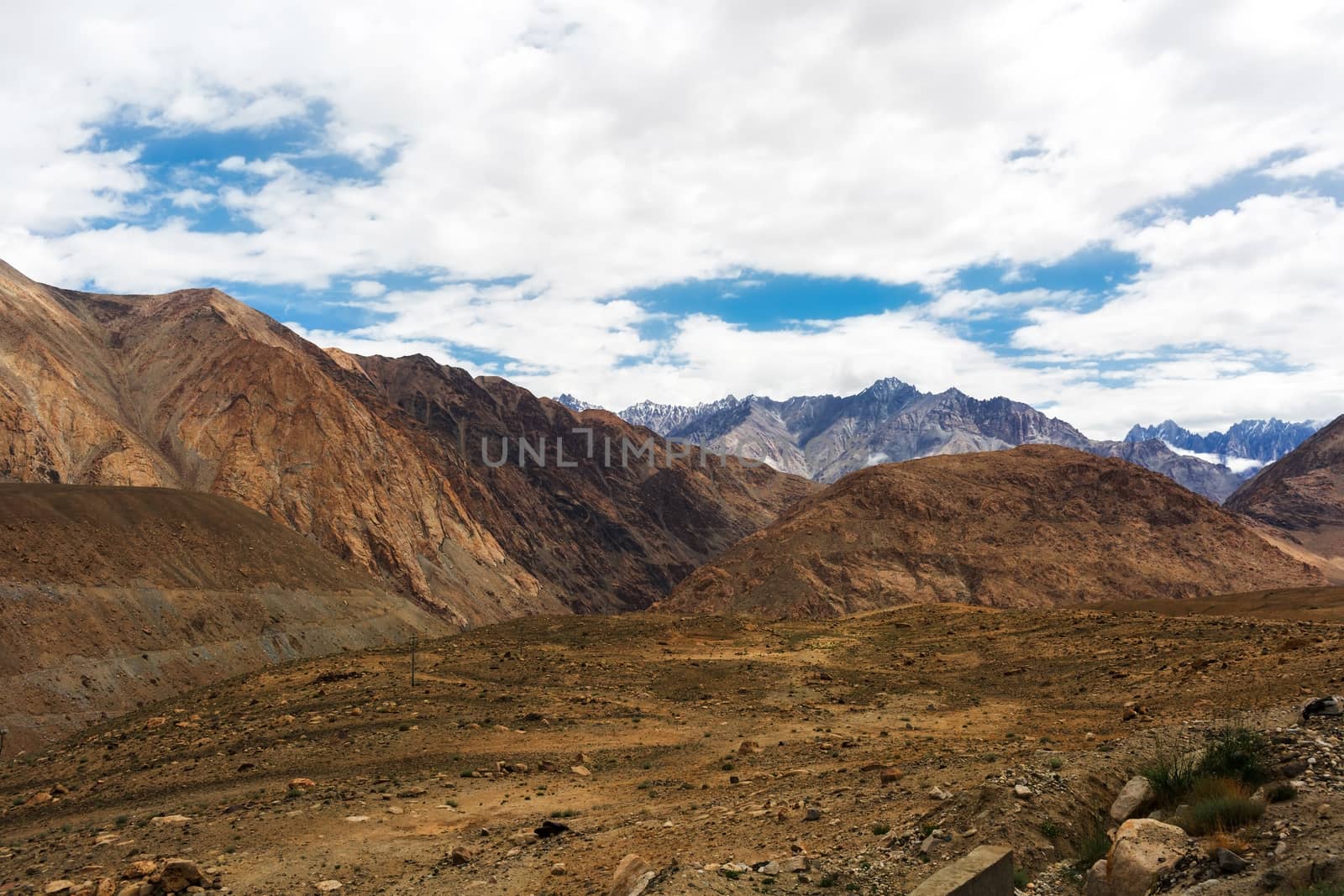 Natural landscape in Leh Ladakh, Jammu and Kashmir, India