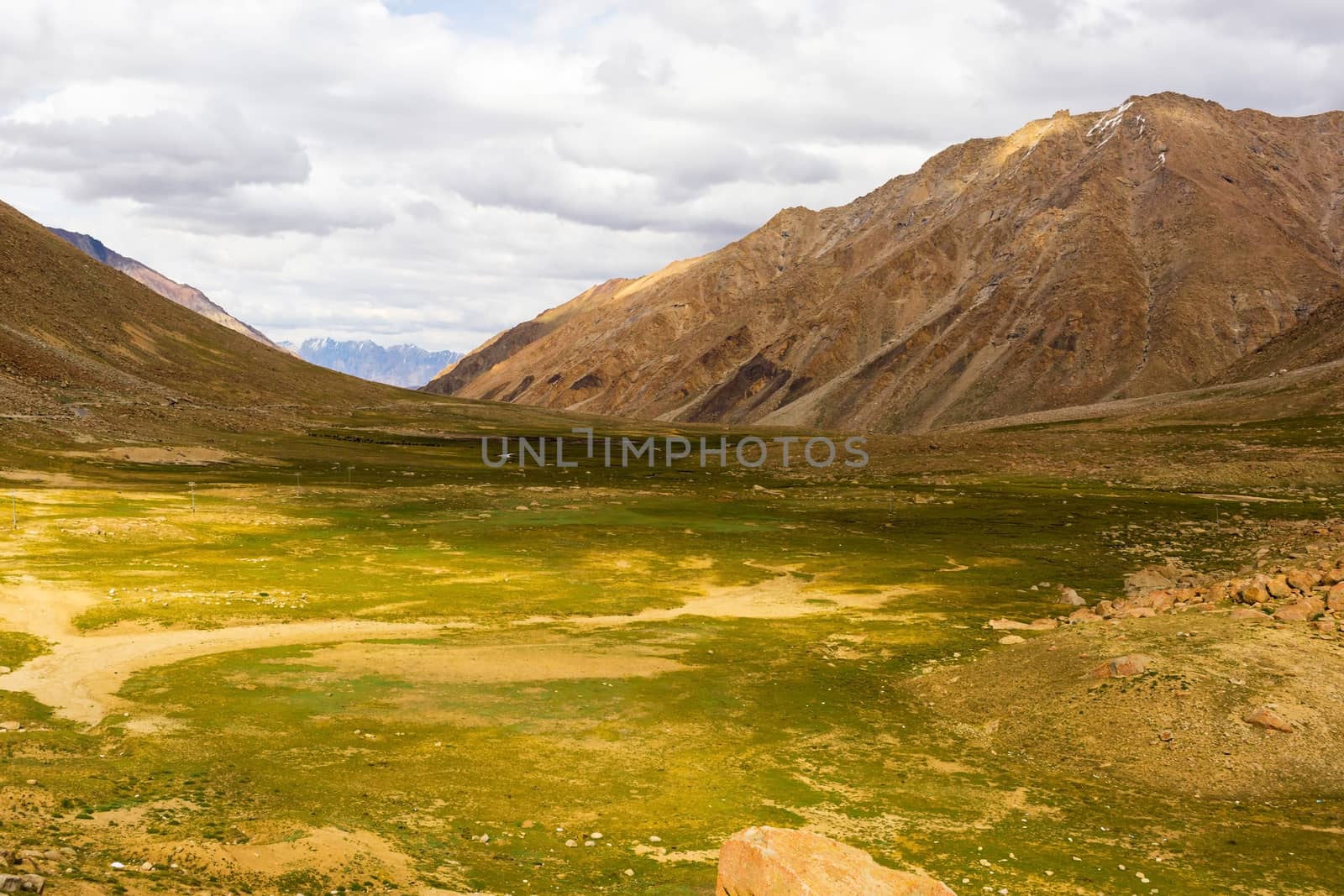 Natural landscape in Leh Ladakh, Jammu and Kashmir, India