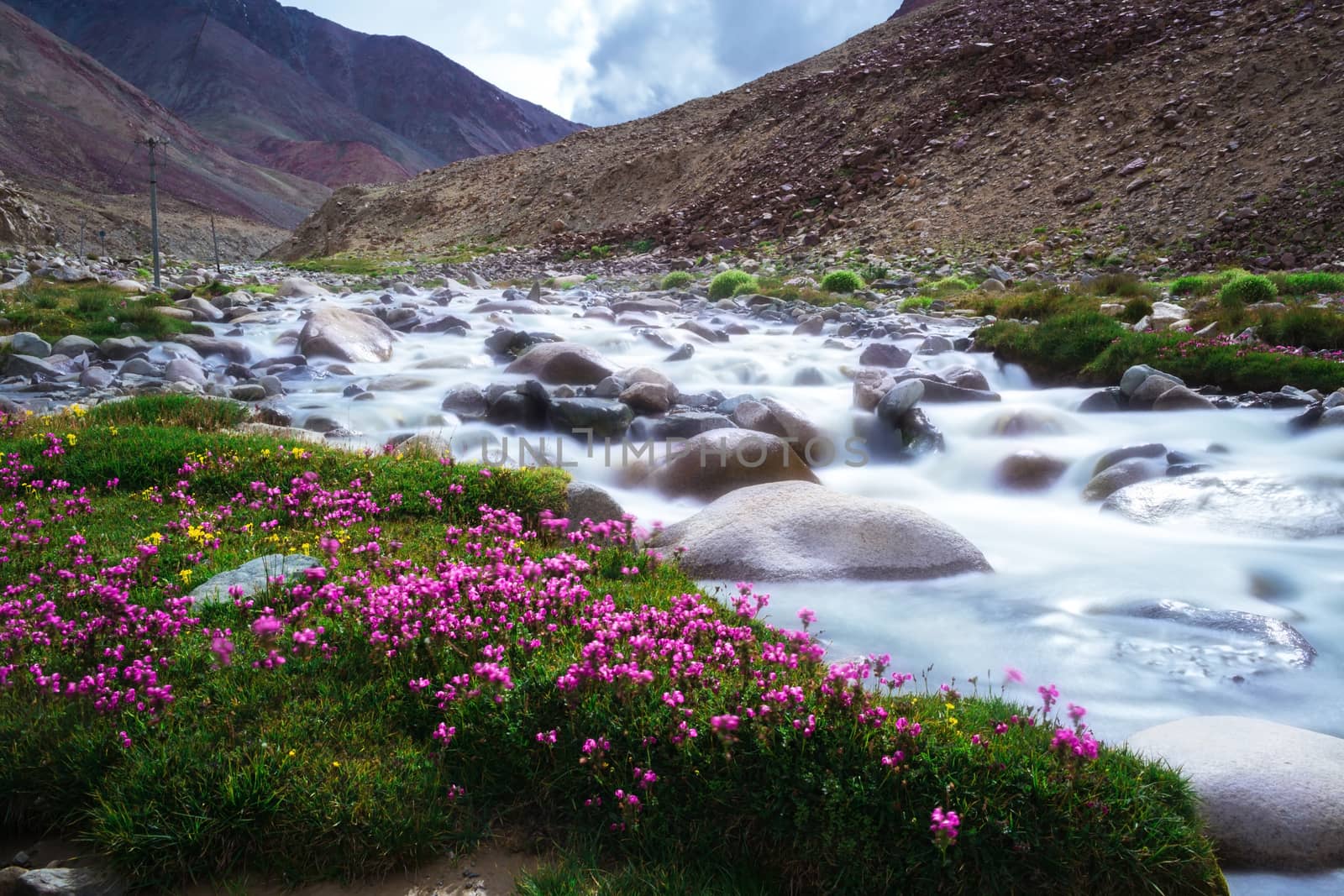 Natural landscape in Leh Ladakh, Jammu and Kashmir, India