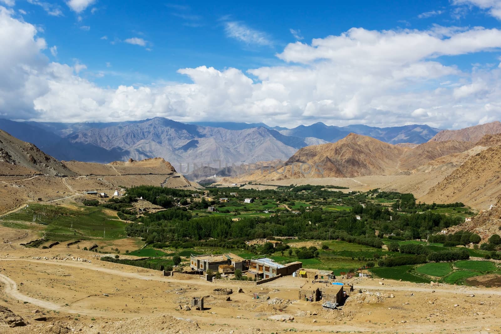 Natural landscape in Leh Ladakh, Jammu and Kashmir, India