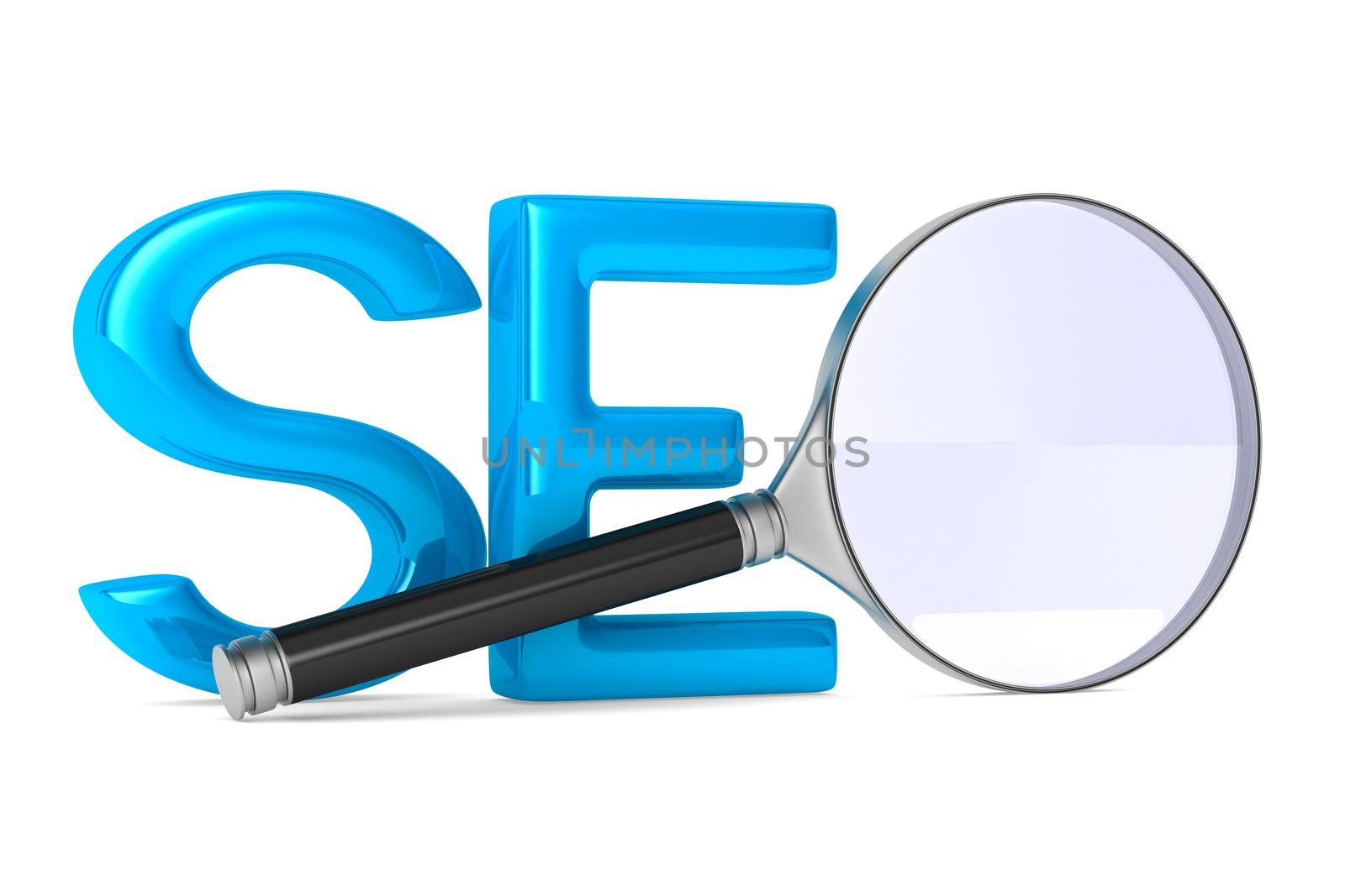 Search Engines Optimization. Isolated 3D image