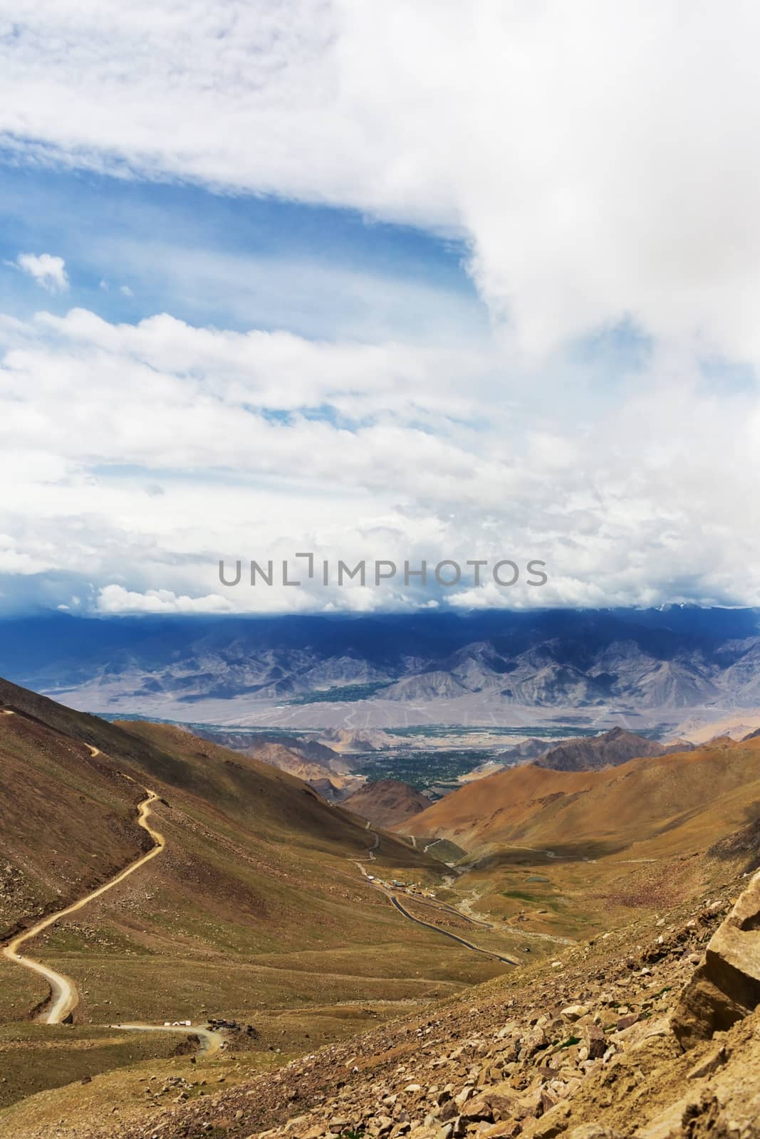 Natural landscape in Leh Ladakh, Jammu and Kashmir, India