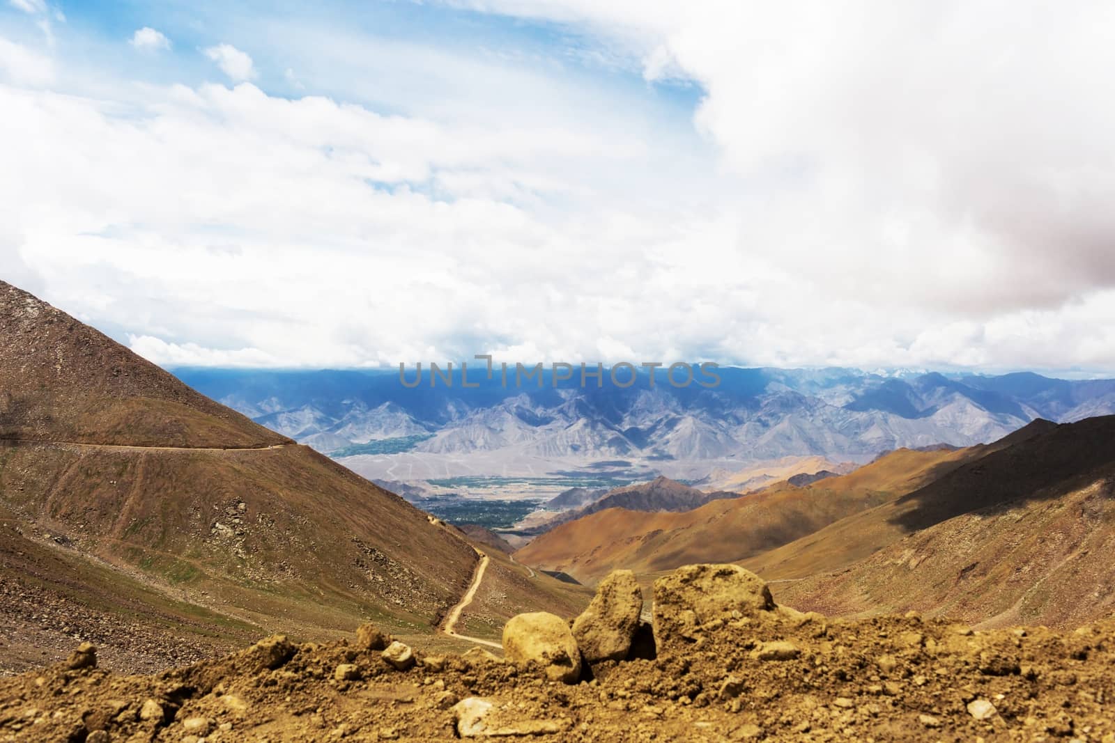 Natural landscape in Leh Ladakh, Jammu and Kashmir, India