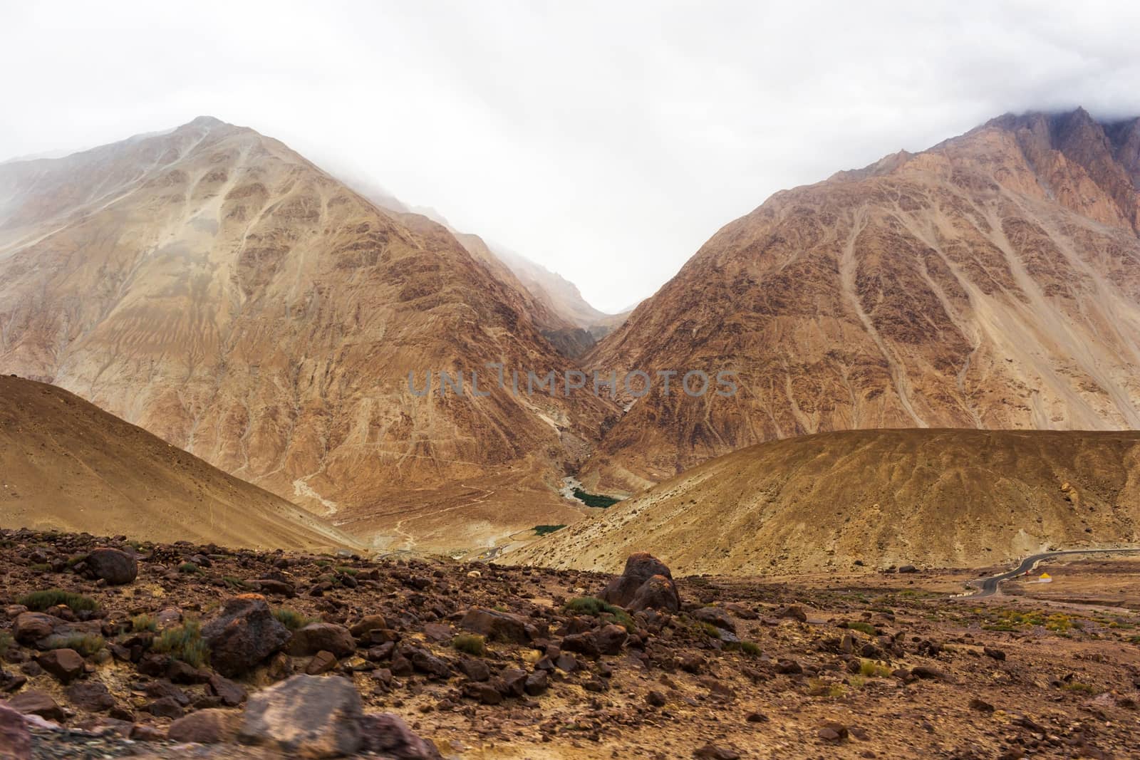 Natural landscape in Leh Ladakh, Jammu and Kashmir, India