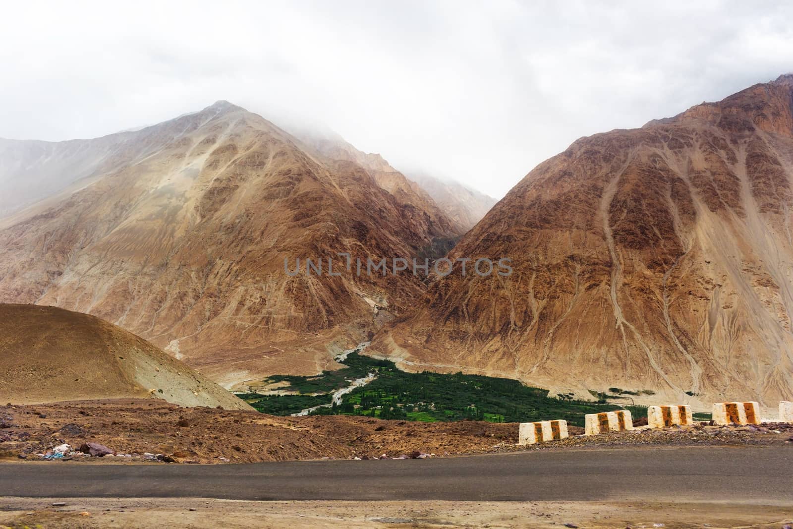 Natural landscape in Leh Ladakh, Jammu and Kashmir, India