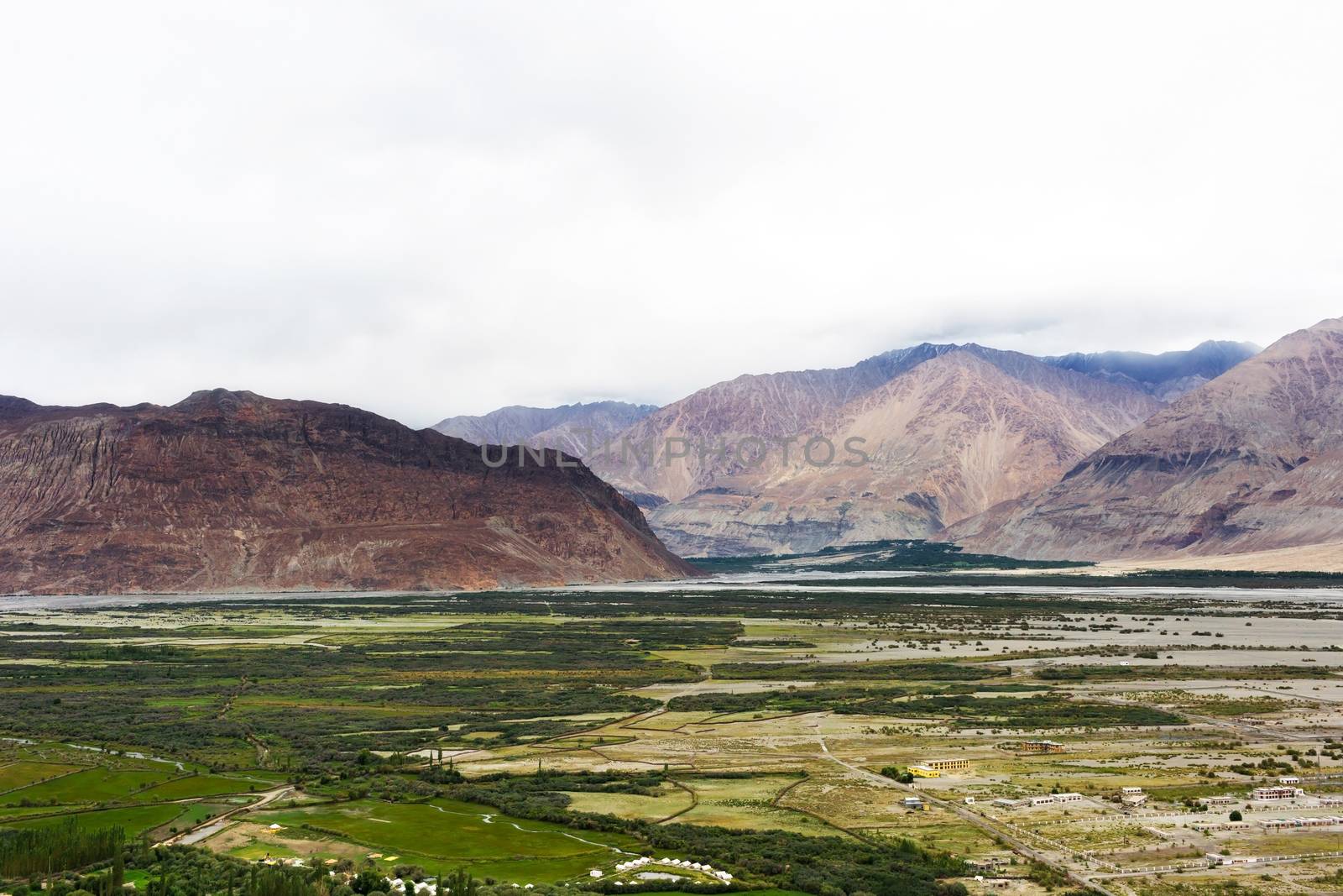 Natural landscape in Nubra valley, Leh Ladakh, Jammu and Kashmir, India