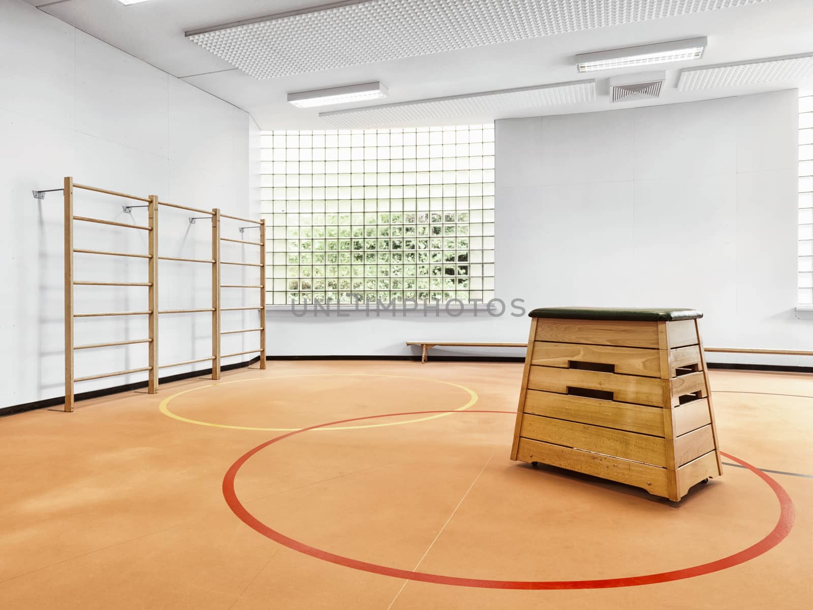 Still life of gymnastic equipment from a gymnastic club
