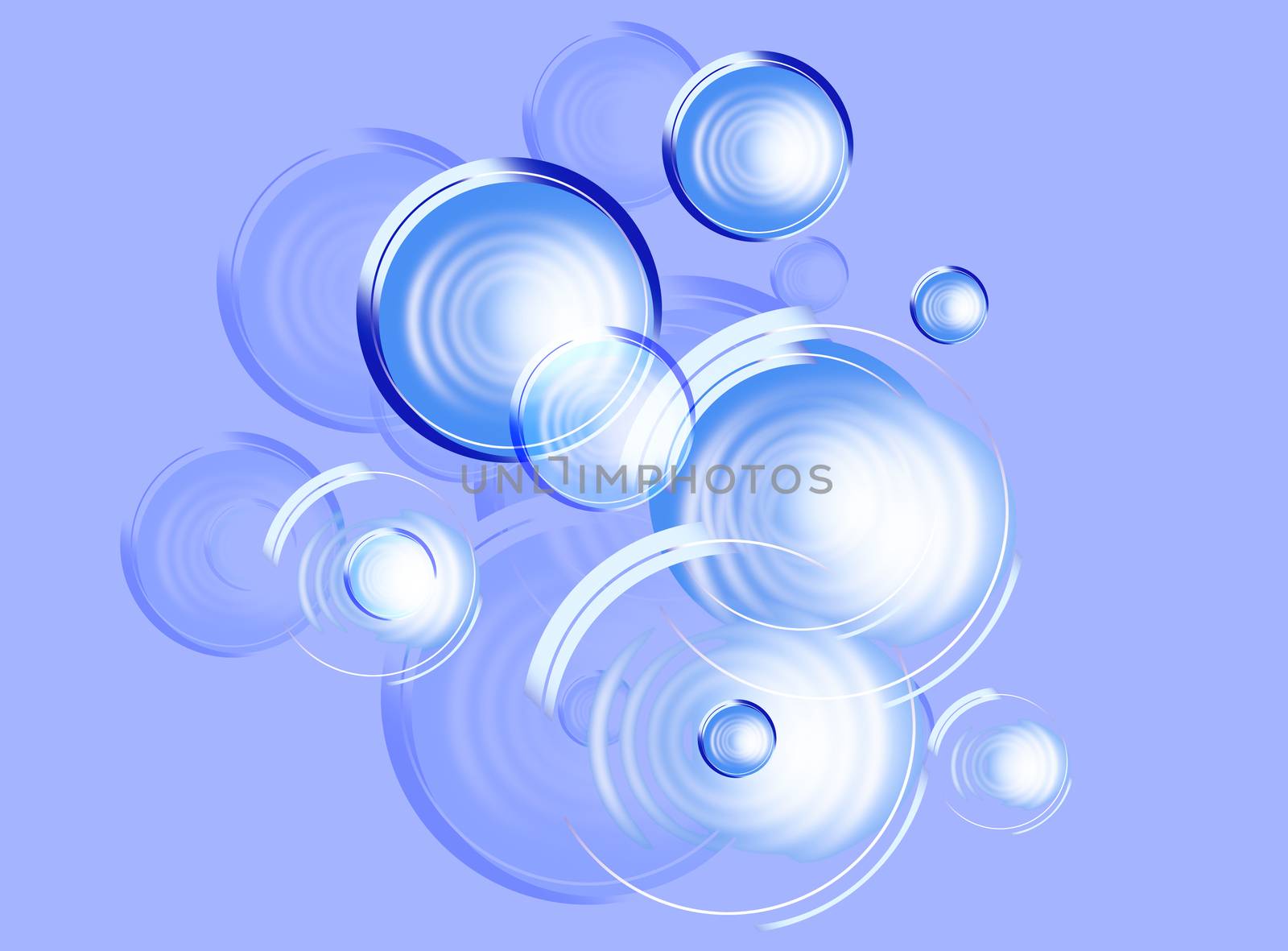design of background from the stylized colour bubbles