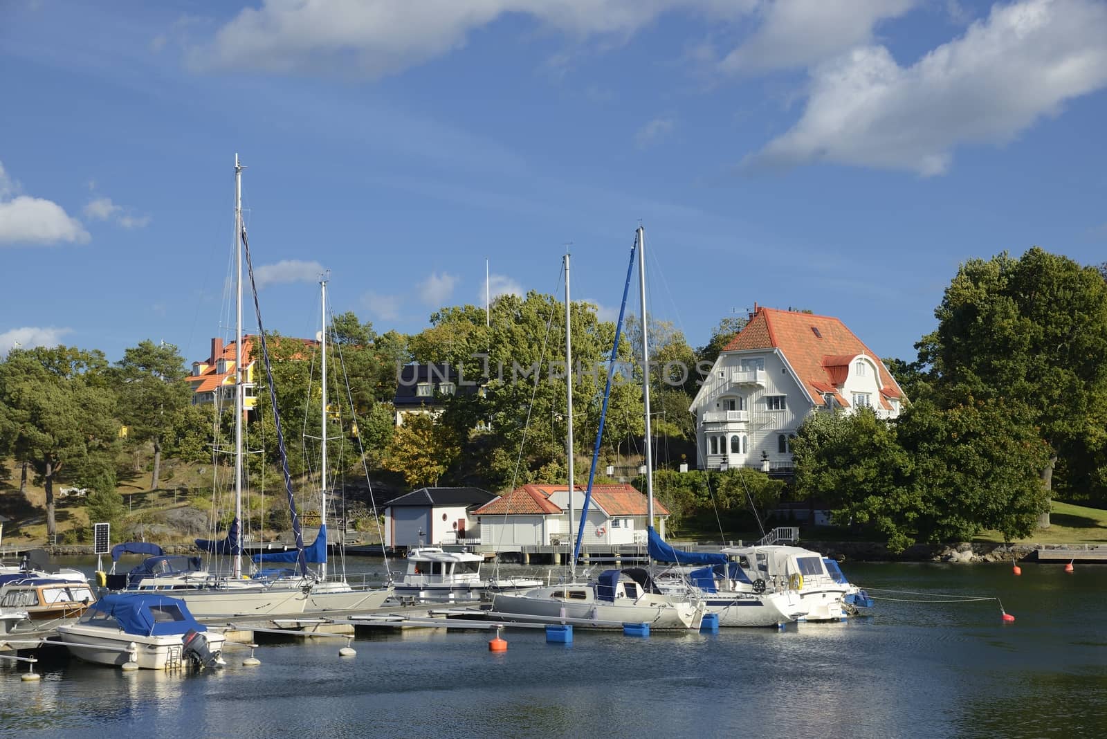 Harbor in Nynashamn - Sweden.