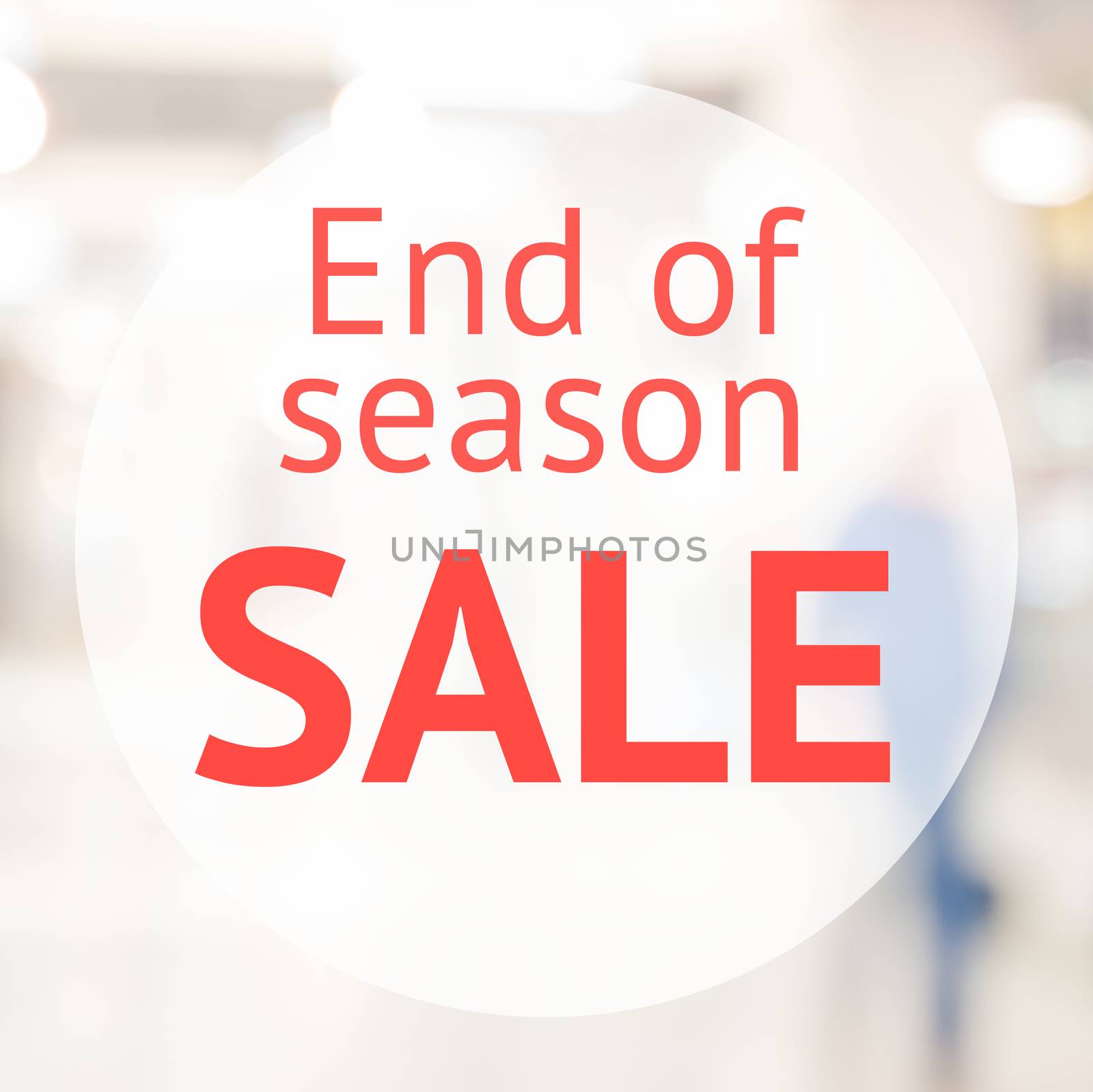 End of season sale sign by fascinadora