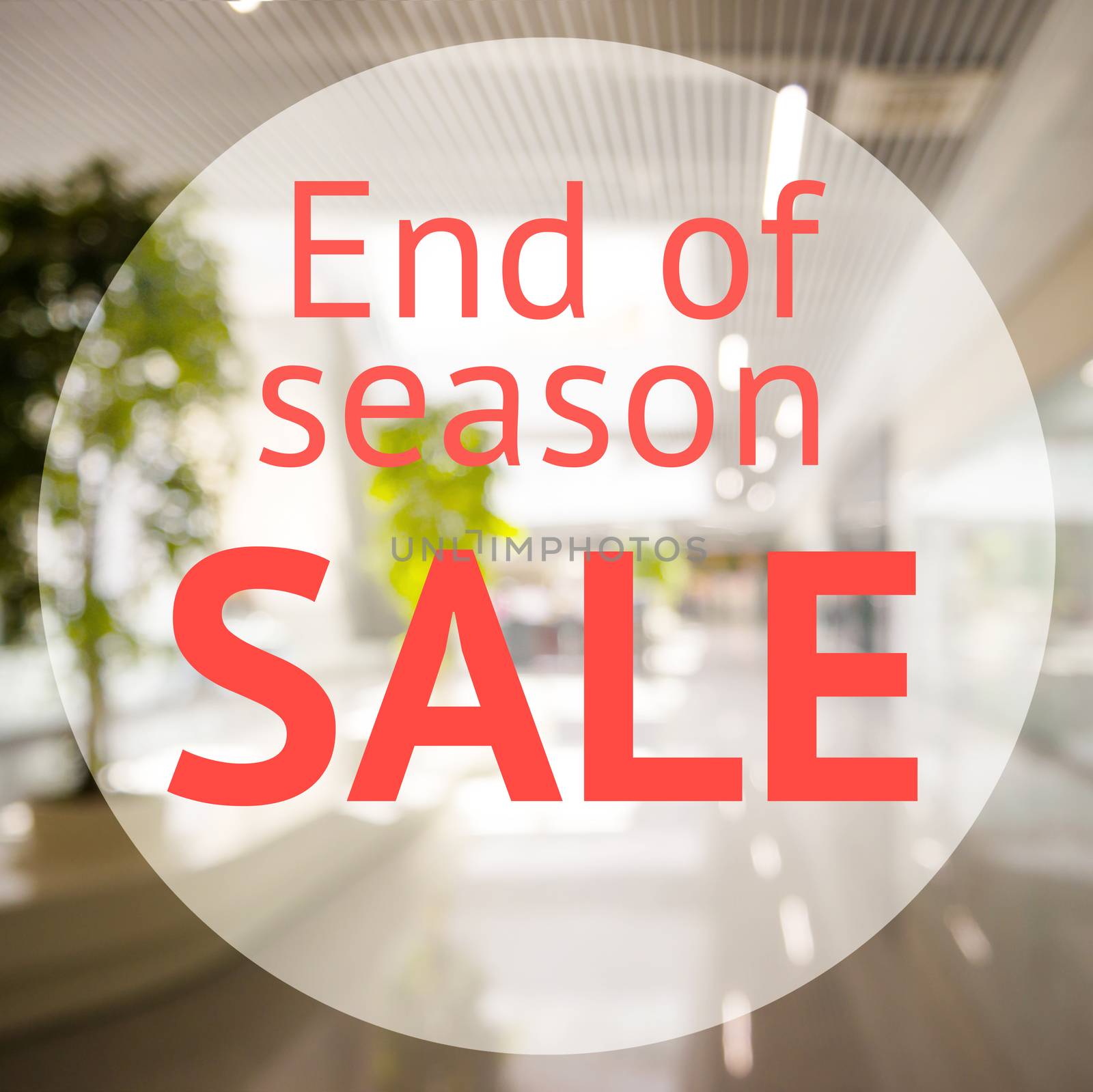 End of season sale sign by fascinadora