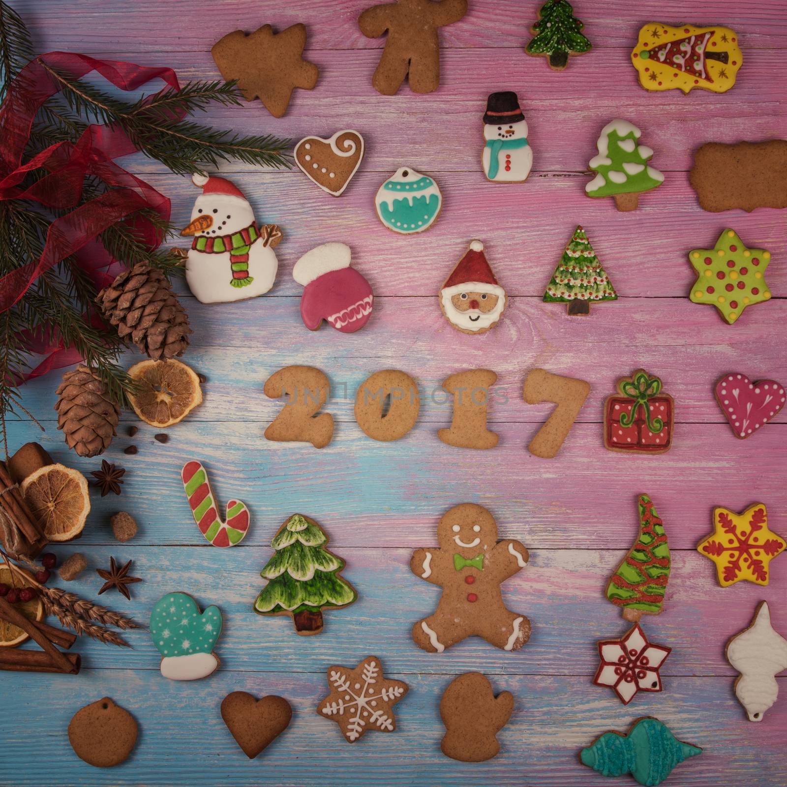 Different ginger cookies 2017 year by rusak