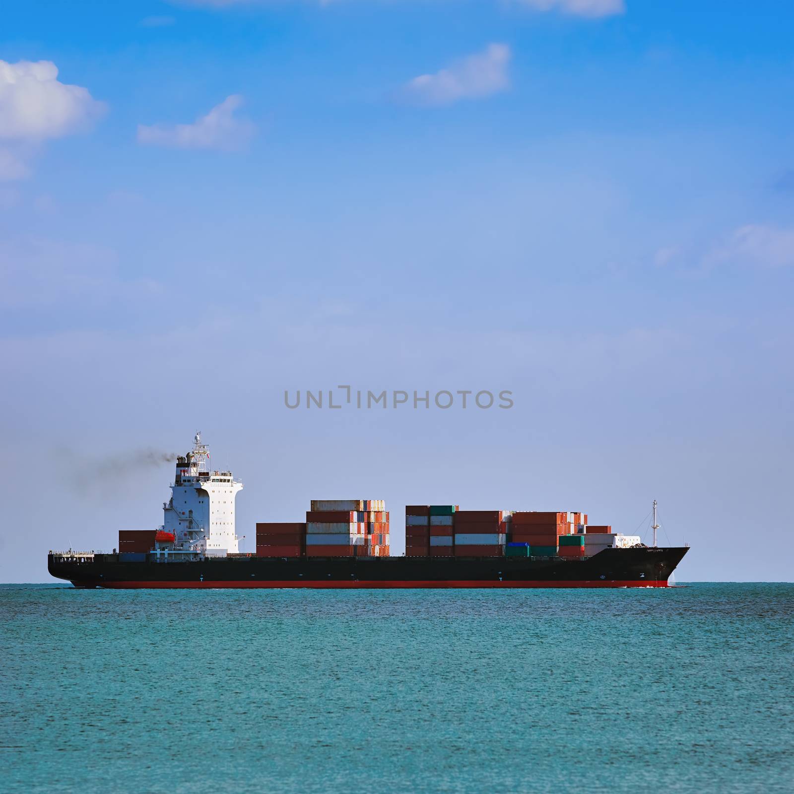 Big Container Ship in the Black Sea
