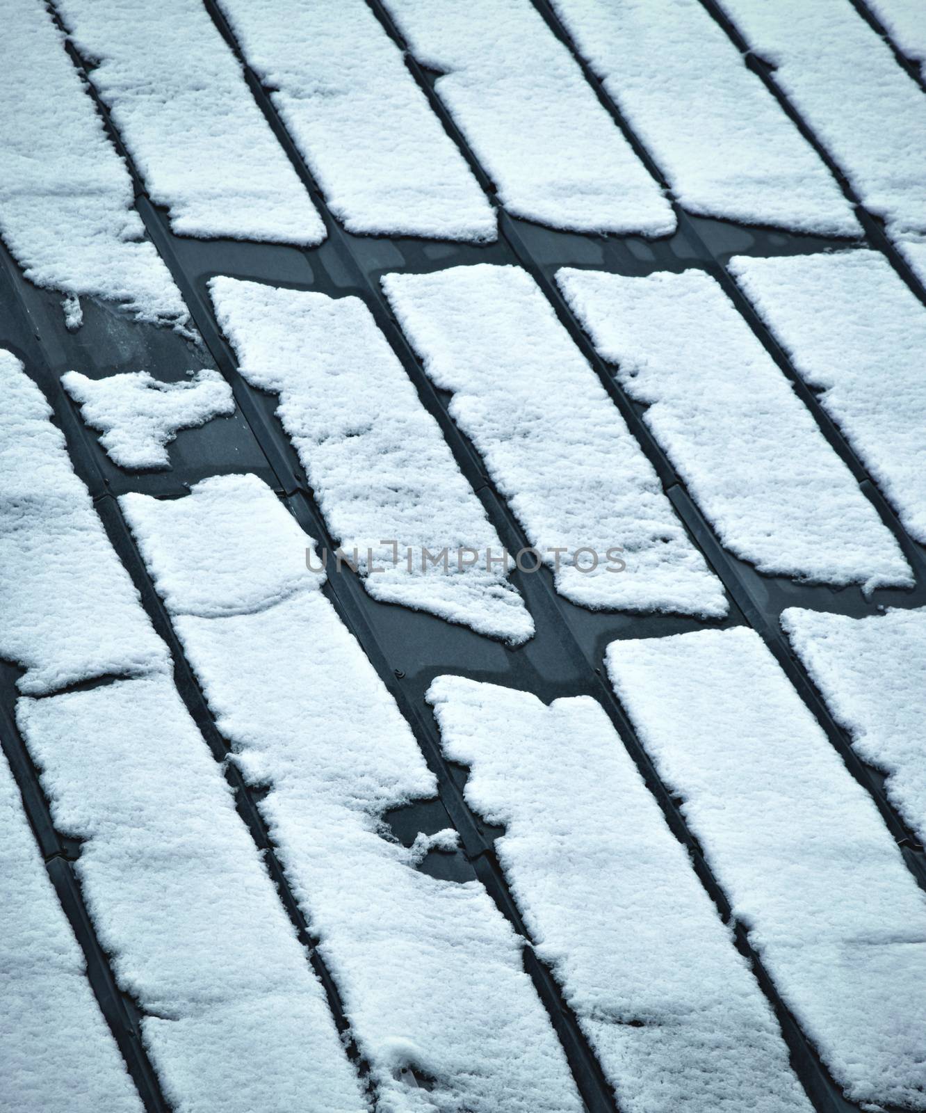 Melting snow on a Tin Roof by Ahojdoma