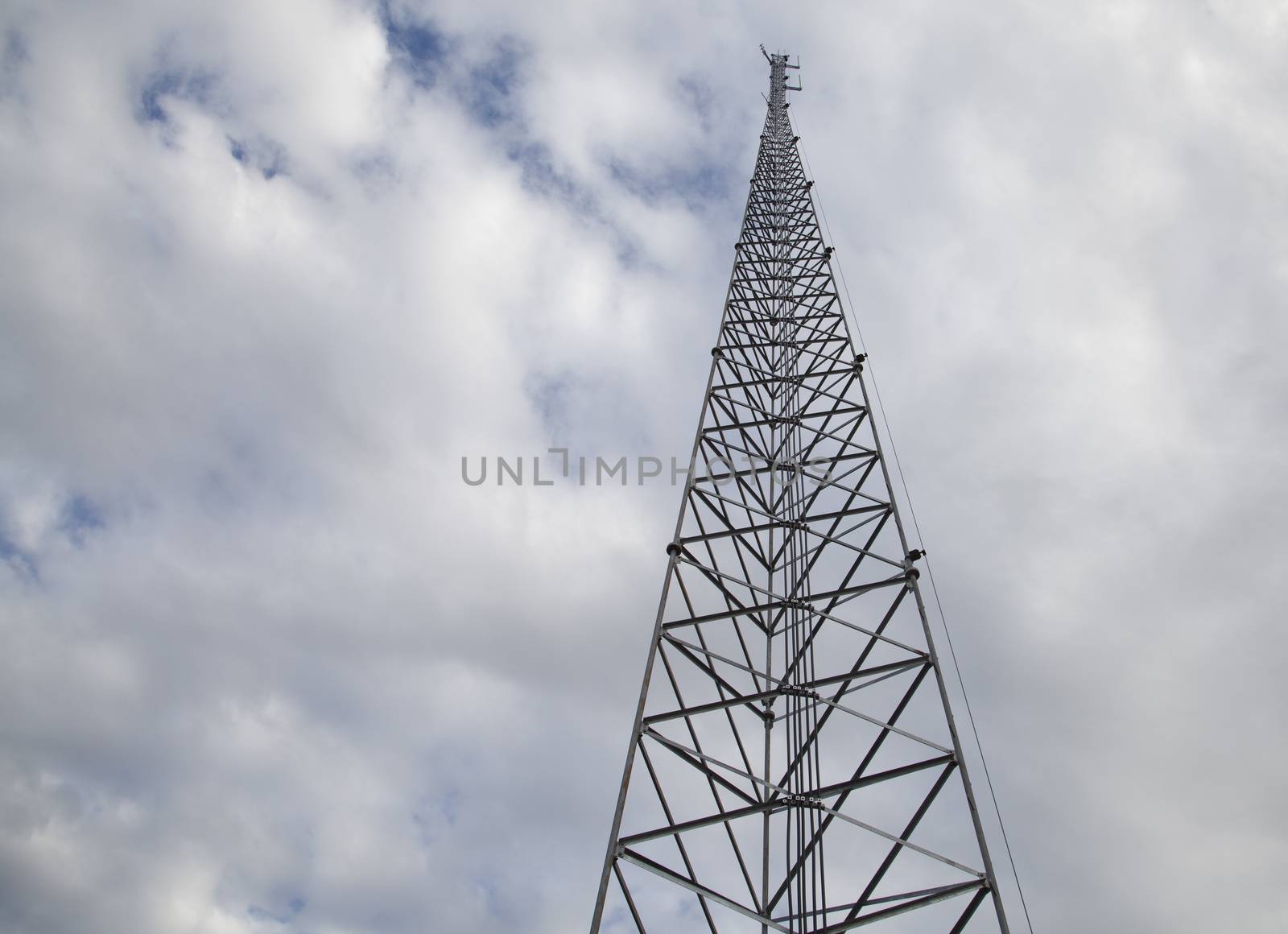 Satellite tower with diminishing perspective