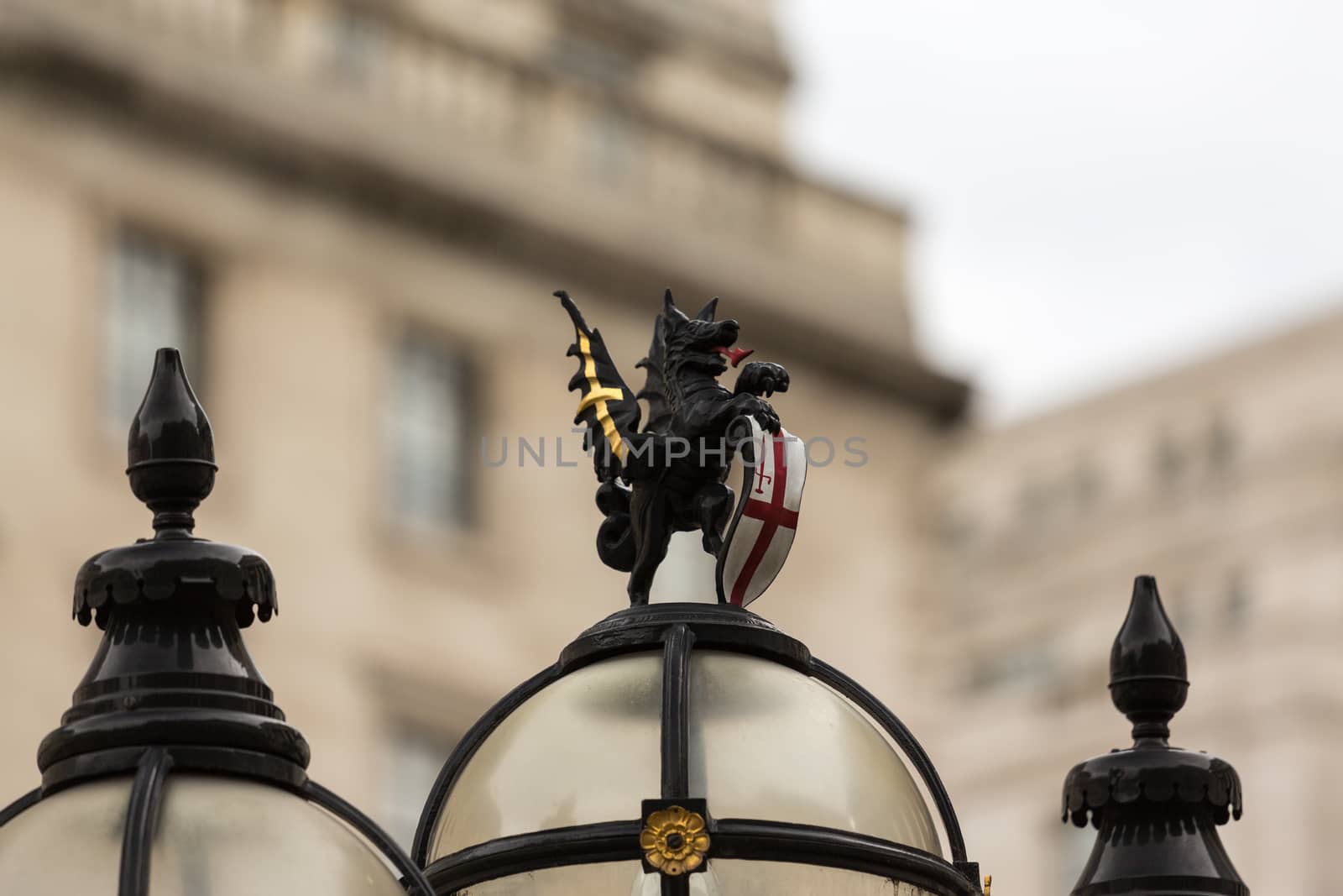 The old City of London Street Lights near the Bank of England
