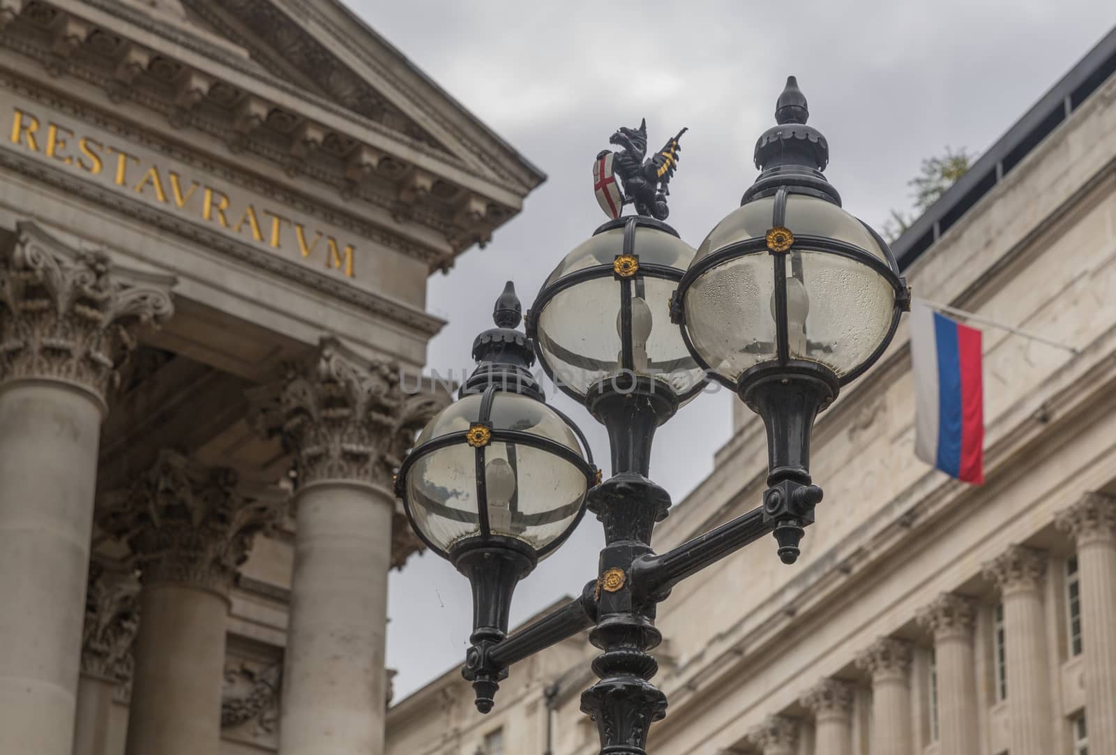 The old City of London Street Lights near the Bank of England by chrisukphoto