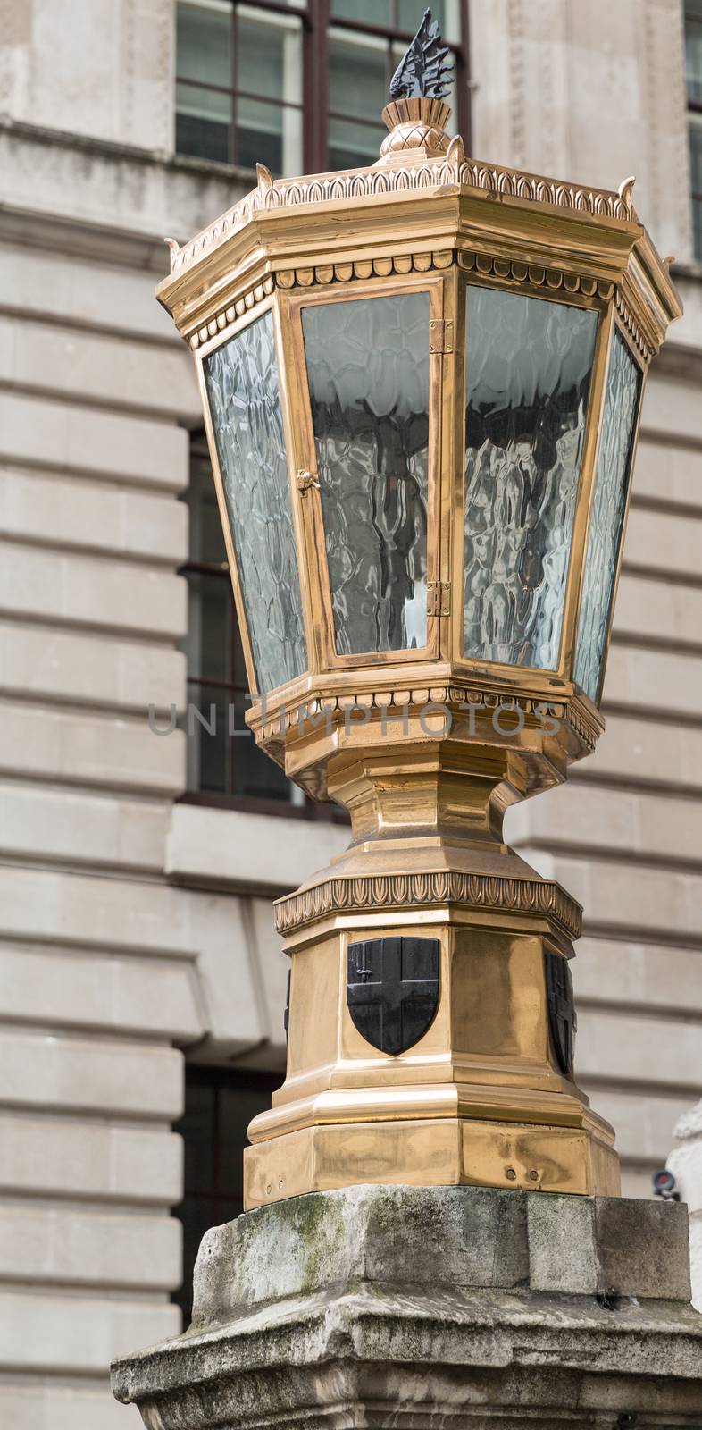 Old Lamp in the City of London - originally a gas lamp