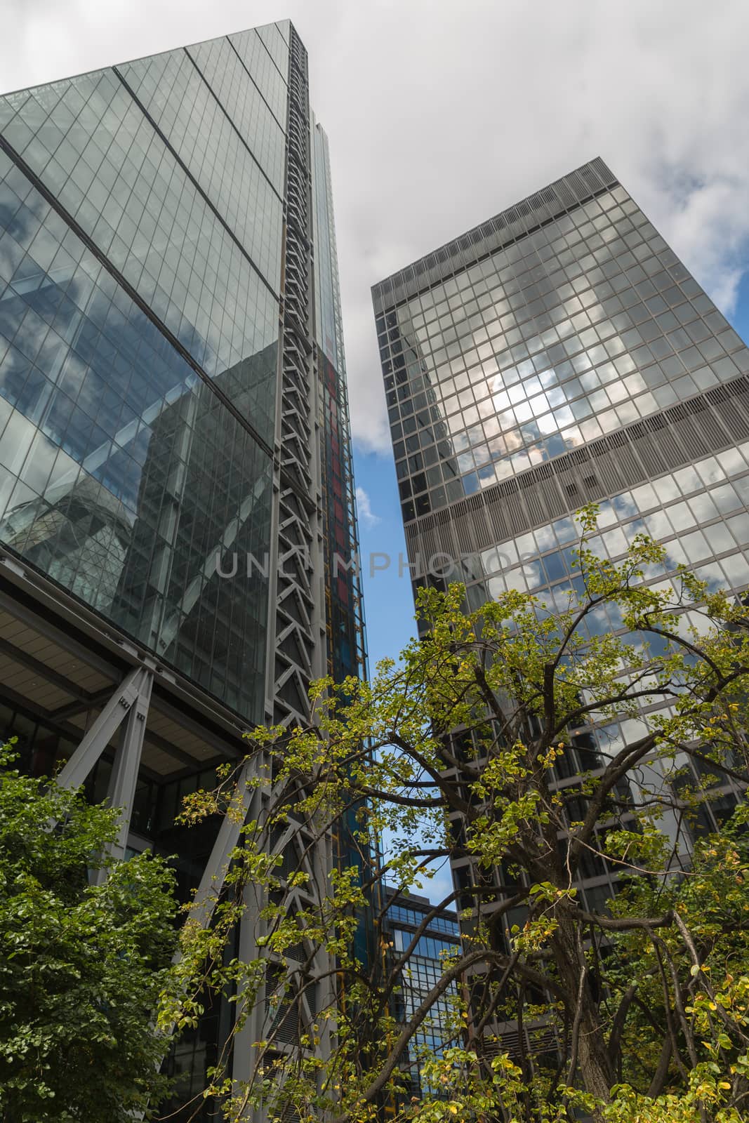 Business and Financial District of London in the UK by chrisukphoto