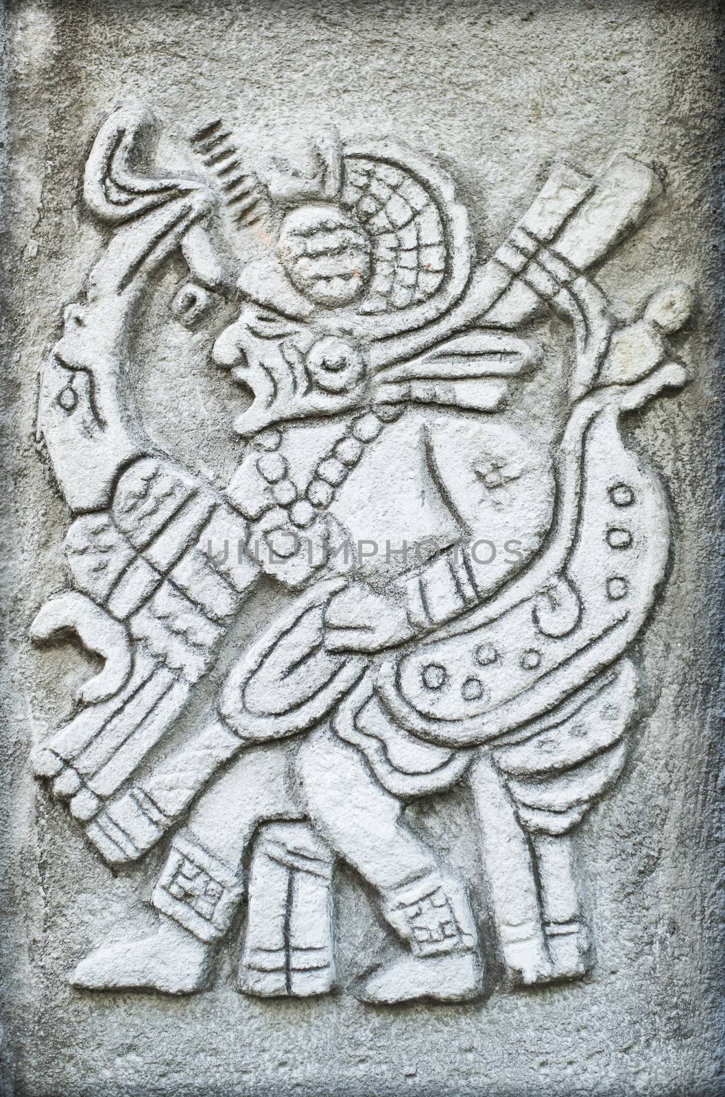 Ancient Mayan hieroglyph by furzyk73