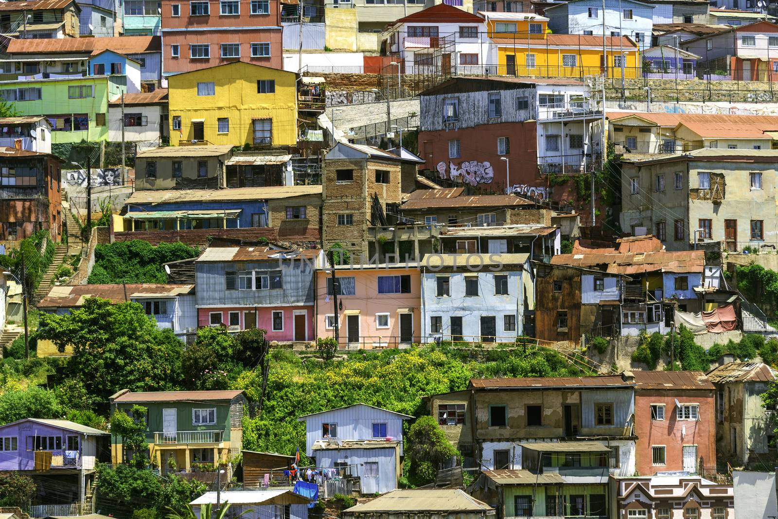 Valparaiso is a coastal town to the west of Chile. It's a 45 minute bus ride from the capital city, Santiago.
