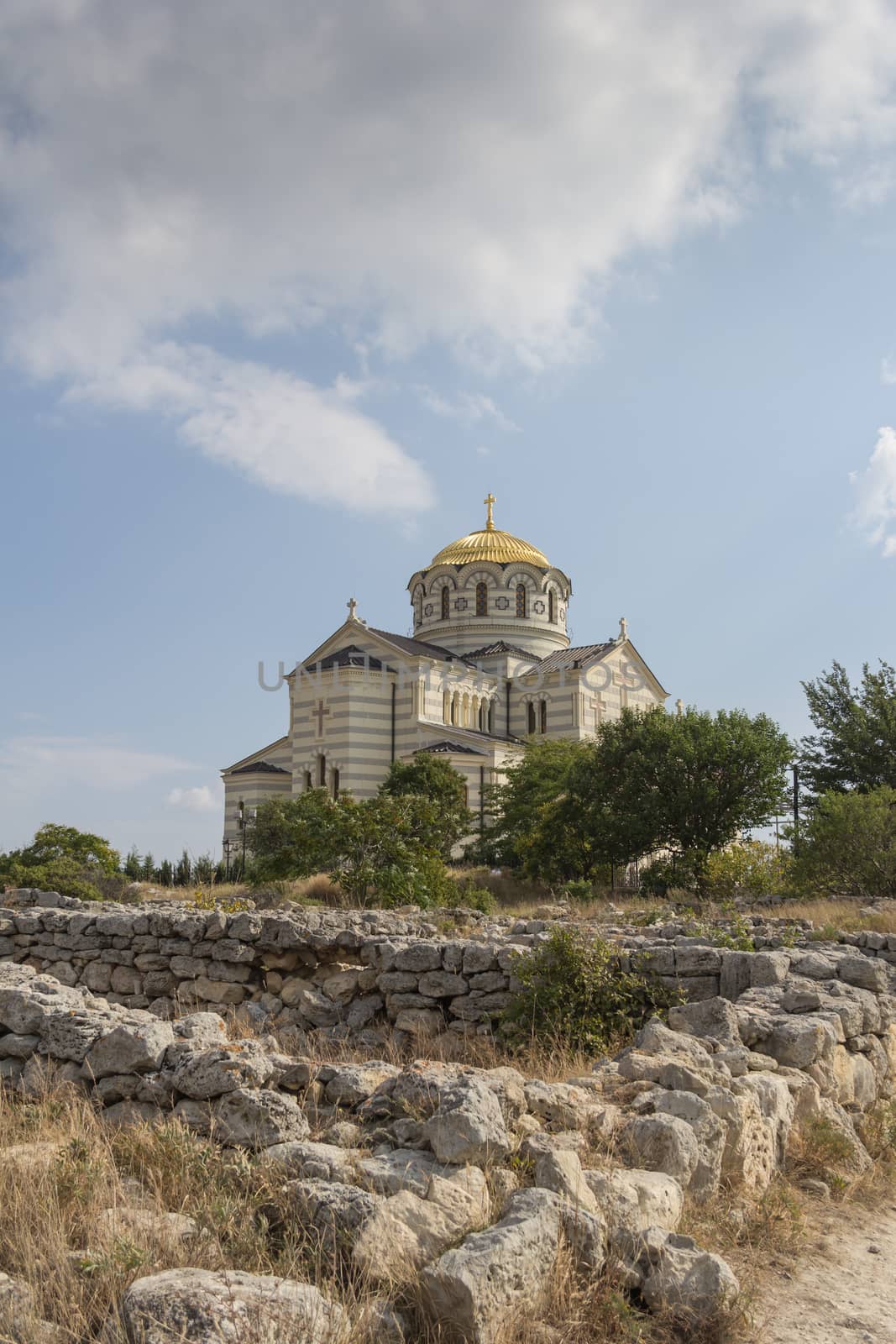 The Christian Church in Sebastopol near the archaeological excavations