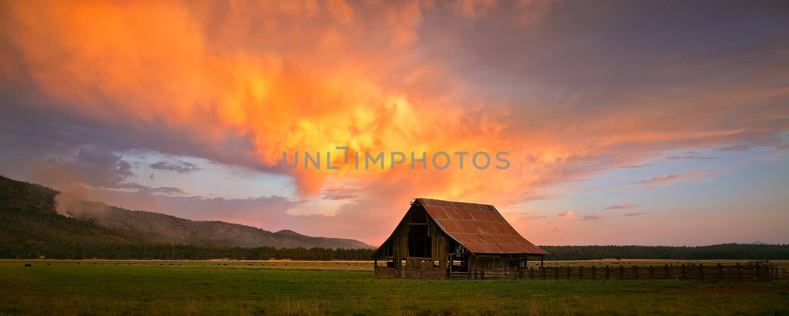 Blazing Barn in Northern California by adonis_abril