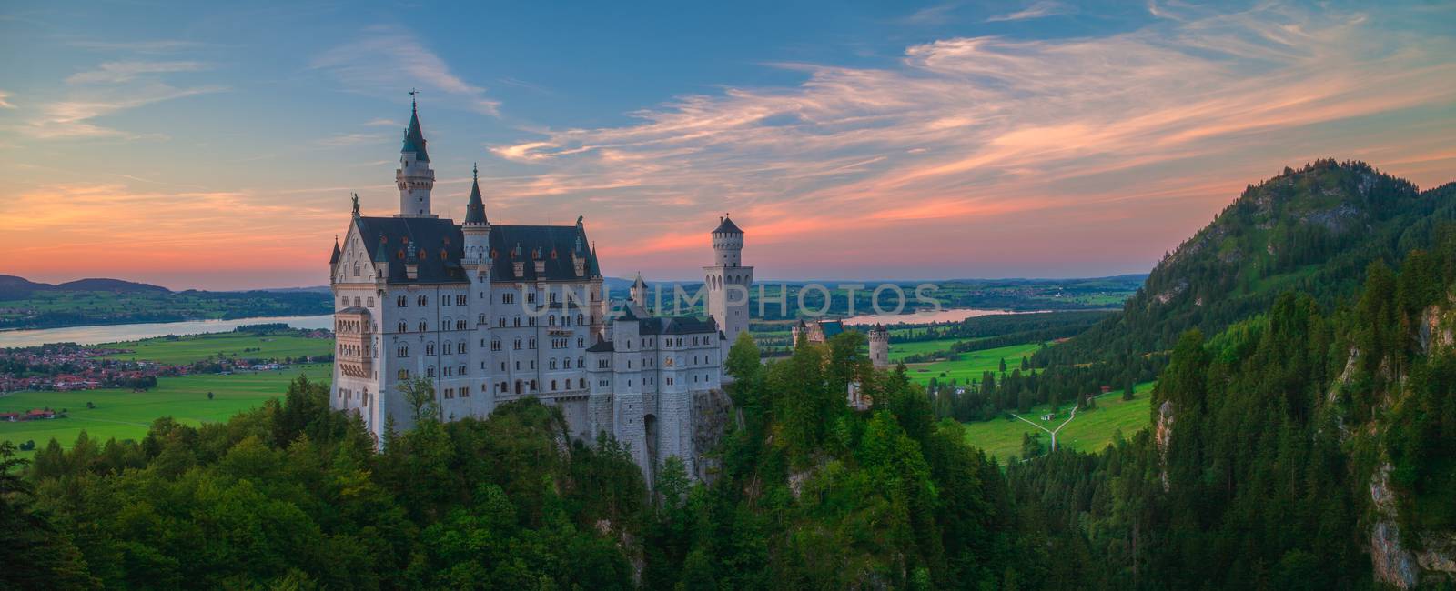 Schloss Neuschwanstein is a very popular castle in Bavaria, Germany.