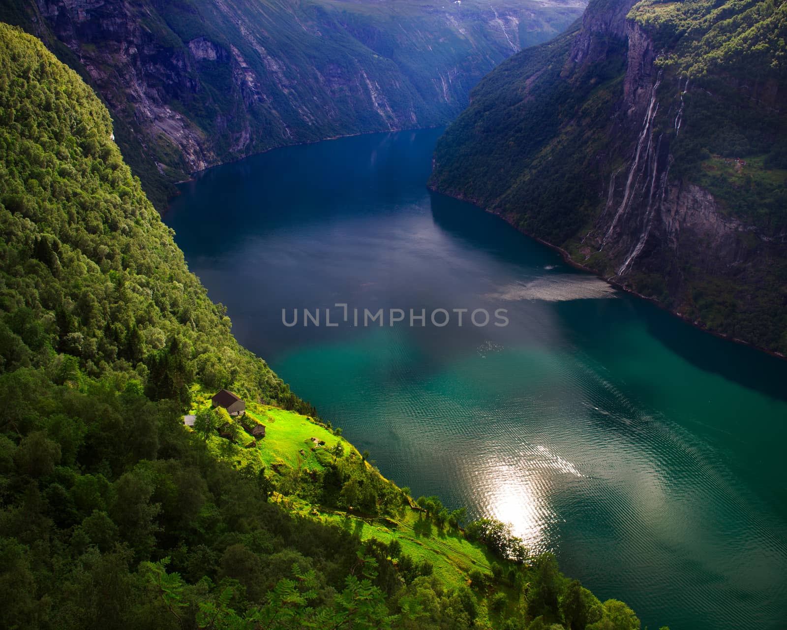 The farm is a hiking destination in the Geiranger fjord.