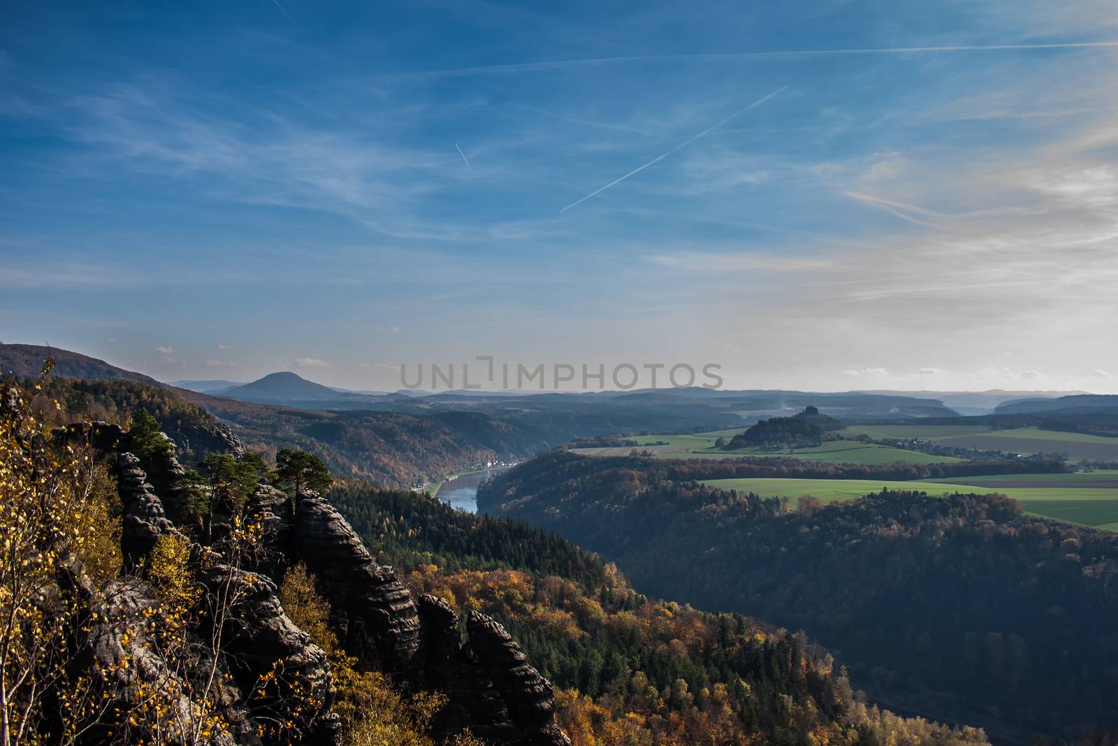 Landscape in the national park of the saxonian suisse