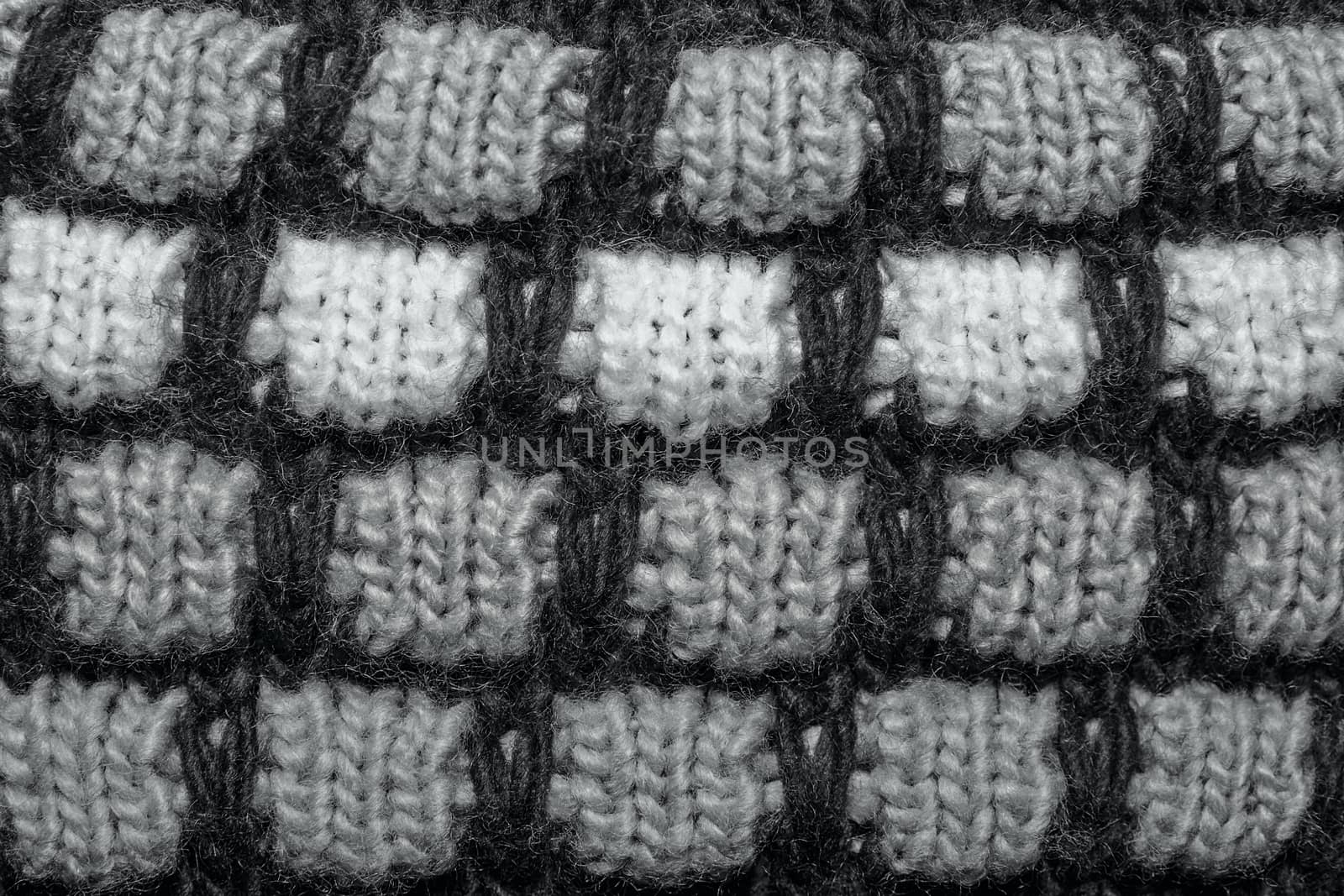 Colorful mottled and speckled thread knitting wool texture background.