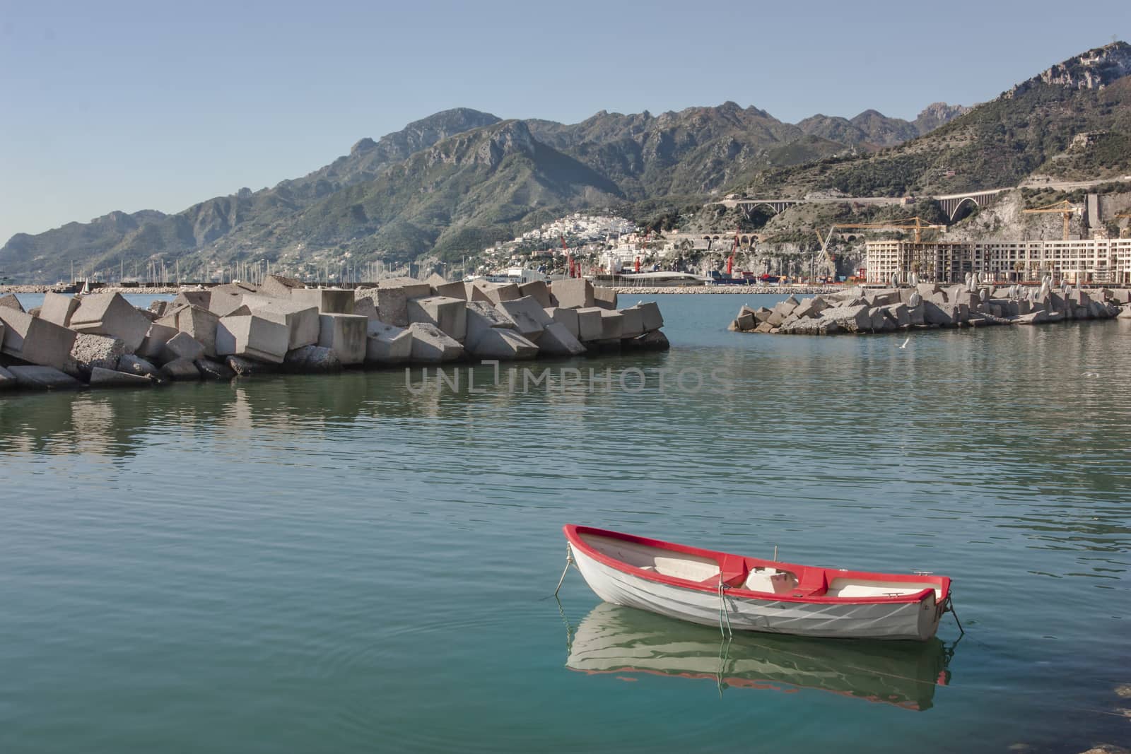 A view of Vietri sul Mare from the seafront in Salerno by mailos