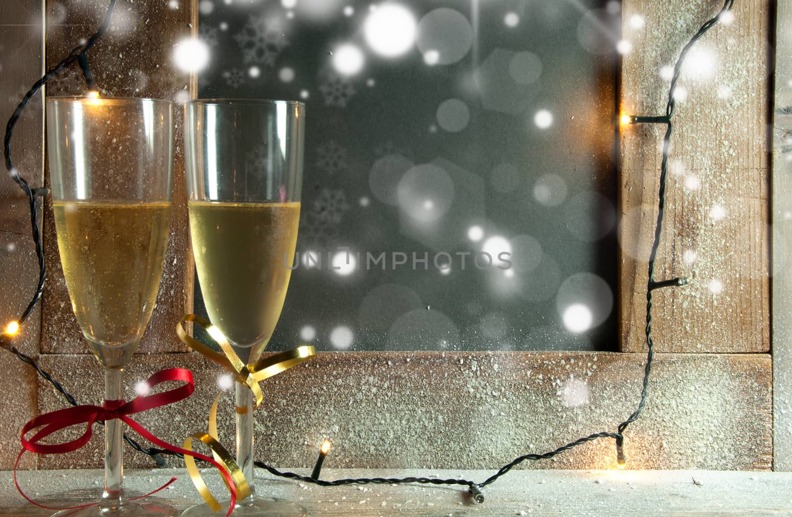 Champagne celebration background by unikpix