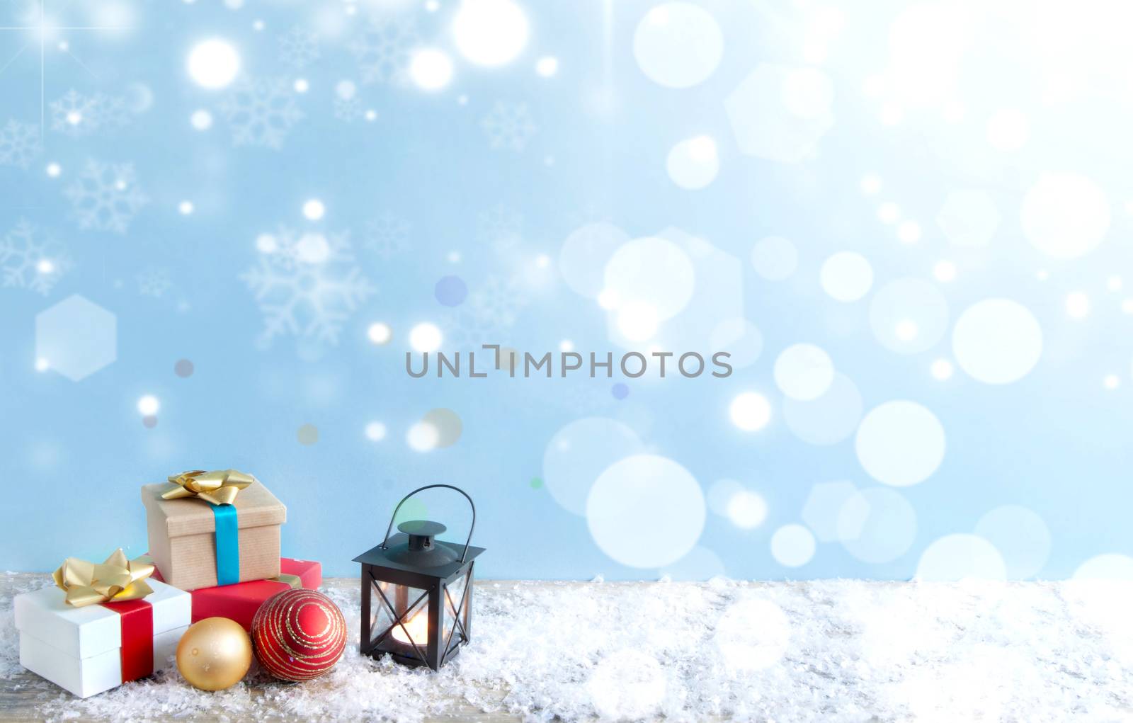 Christmas gifts background by unikpix