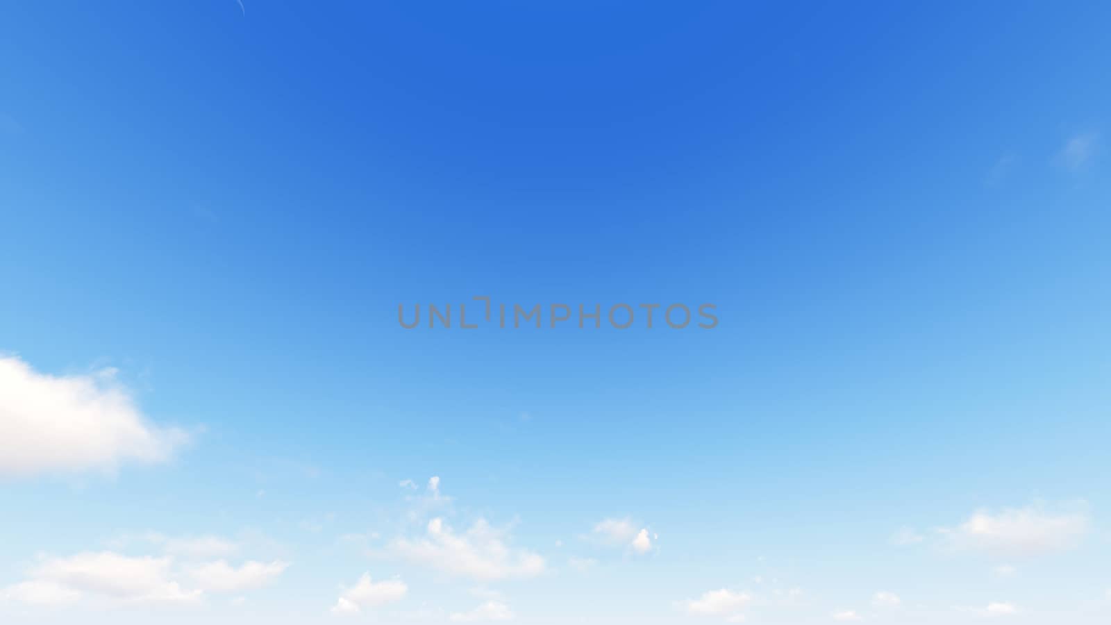 Cloudy blue sky abstract background, blue sky background with tiny clouds, 3d rendering

