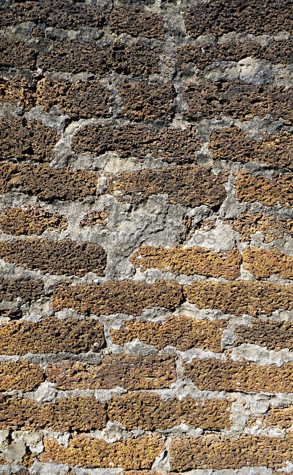 laterite stone texture at temple in Sukhothai world heritage